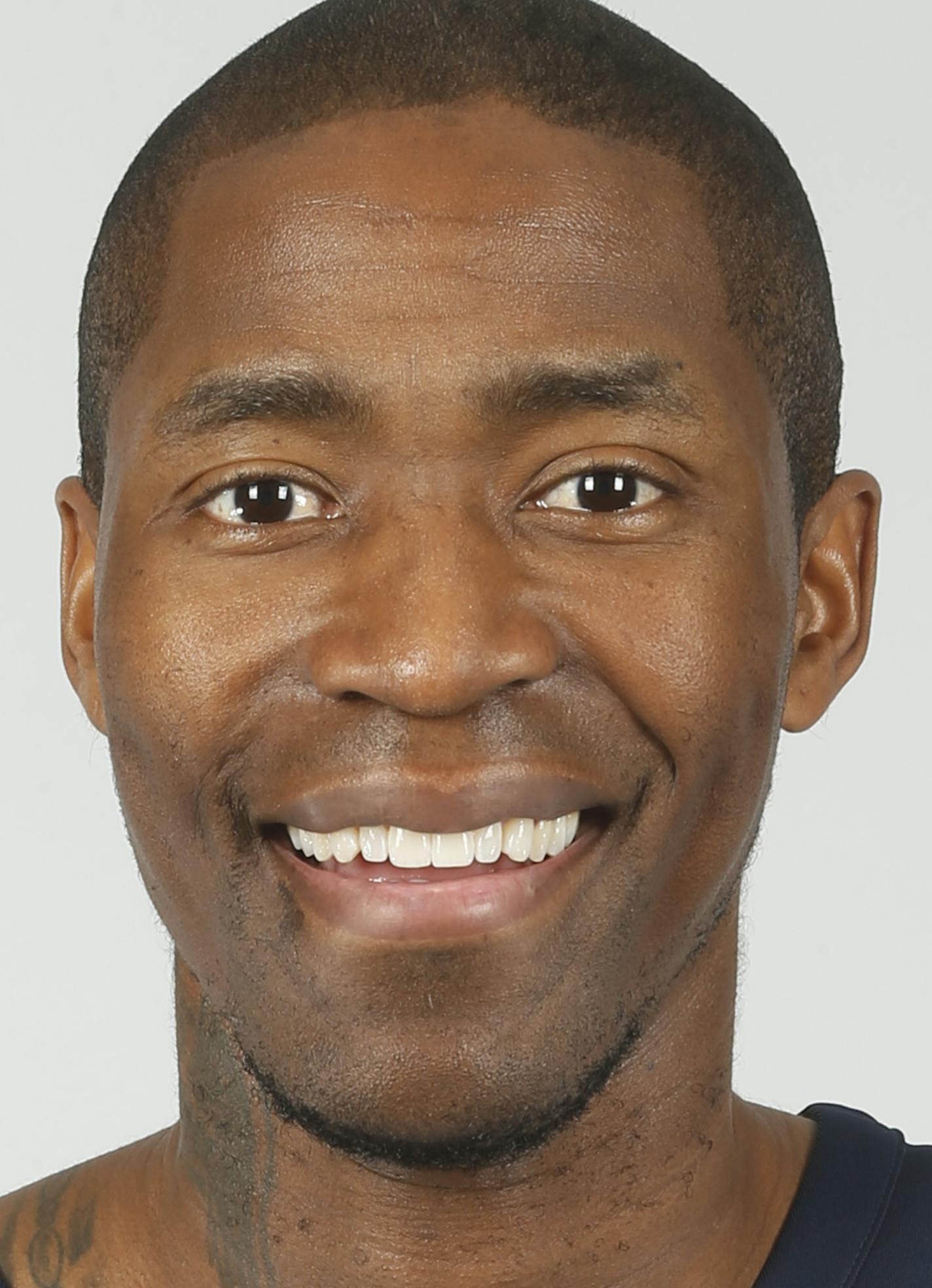 Minnesota Timberwolves' Jamal Crawford poses during the NBA basketball team media day Friday, Sept. 22, 2017, in Minneapolis. (AP Photo/Jim Mone)