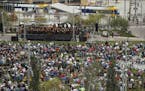In a view from the Edition Residences overlooking the park, Osmo V&#xe4;nsk&#xe4; and the Minnesota Orchestra performed for thousands at The Commons i