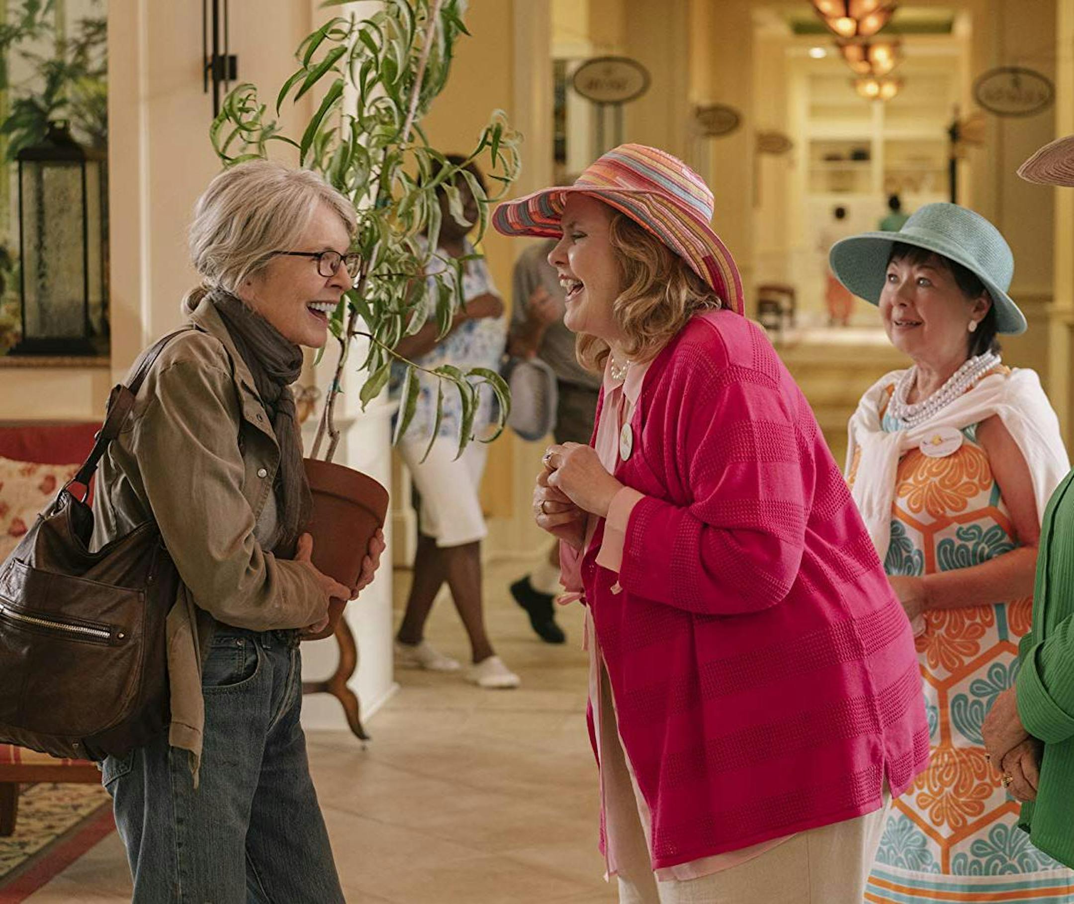 Diane Keaton, Karen Beyer, Sharon Blackwood, and Celia Weston in 'Poms' (Stix Films/TNS) ORG XMIT: 1313581