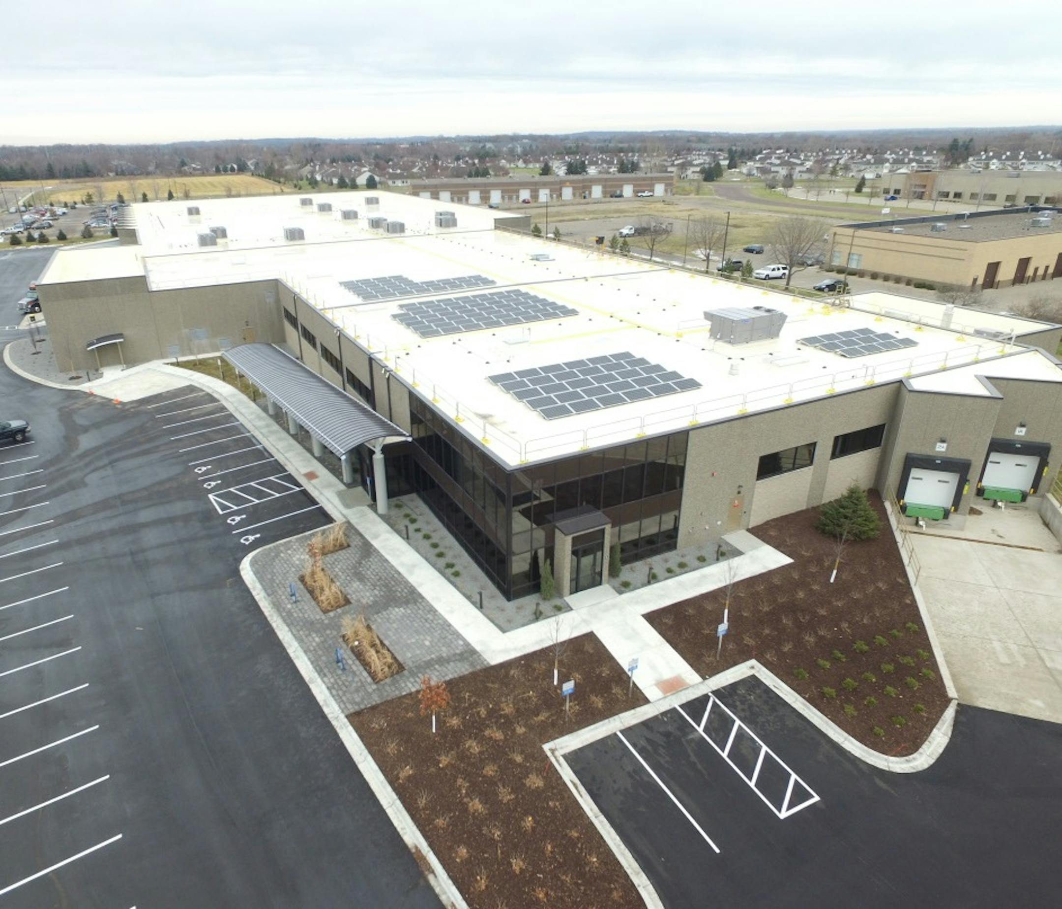 The new Uponor North America manufacturing addition in Apple Valley.