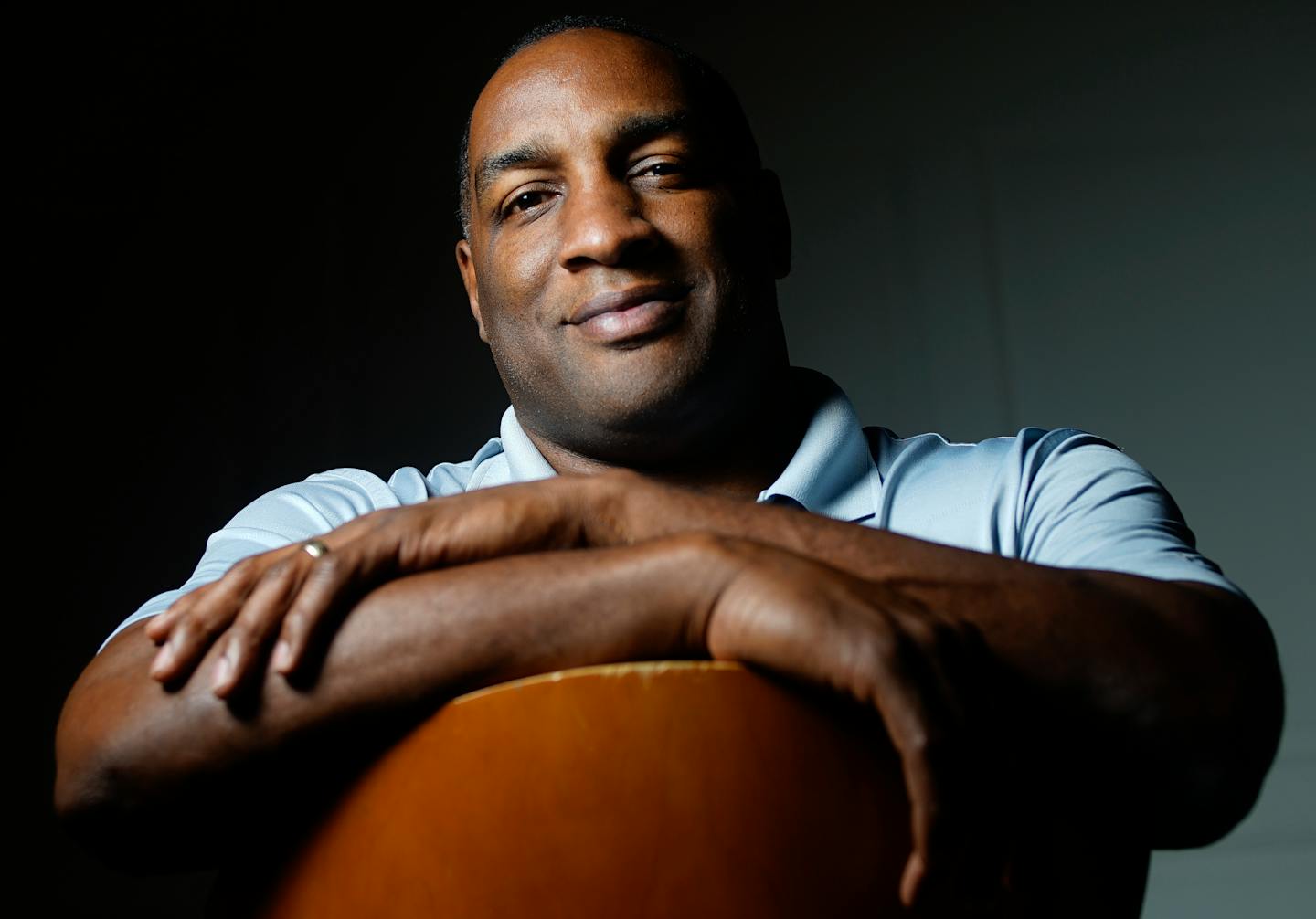 Darrell Thompson, one of the best all-time Gophers football players, is executive director for Bolder Options, an organization that lines up kids with adult mentors. Before the school year starts, about 60 kids will receive new backpacks filled with supplies.]Richard Tsong-taatarii@startribune.com