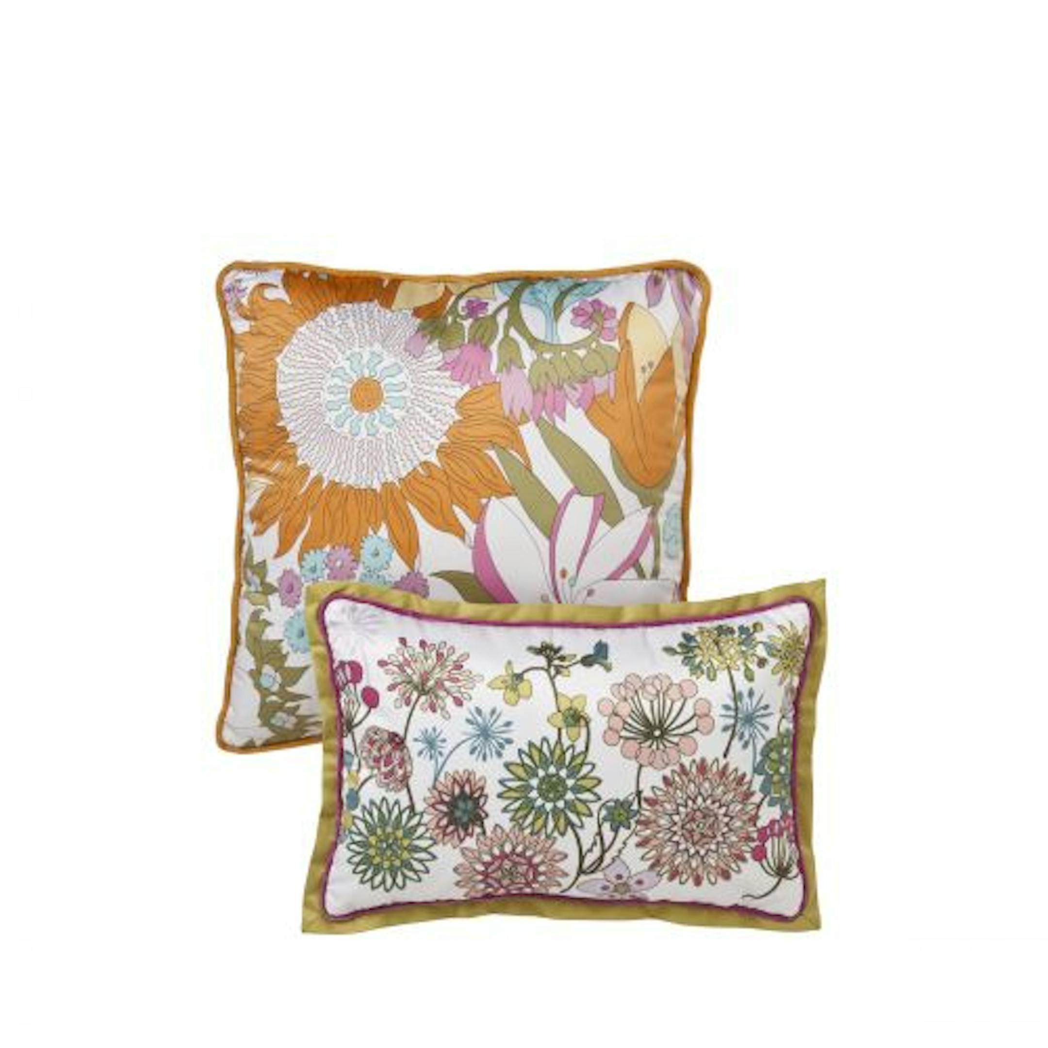These pillows, $16.99 and $19.99, are among the Liberty of London houswares for Target.