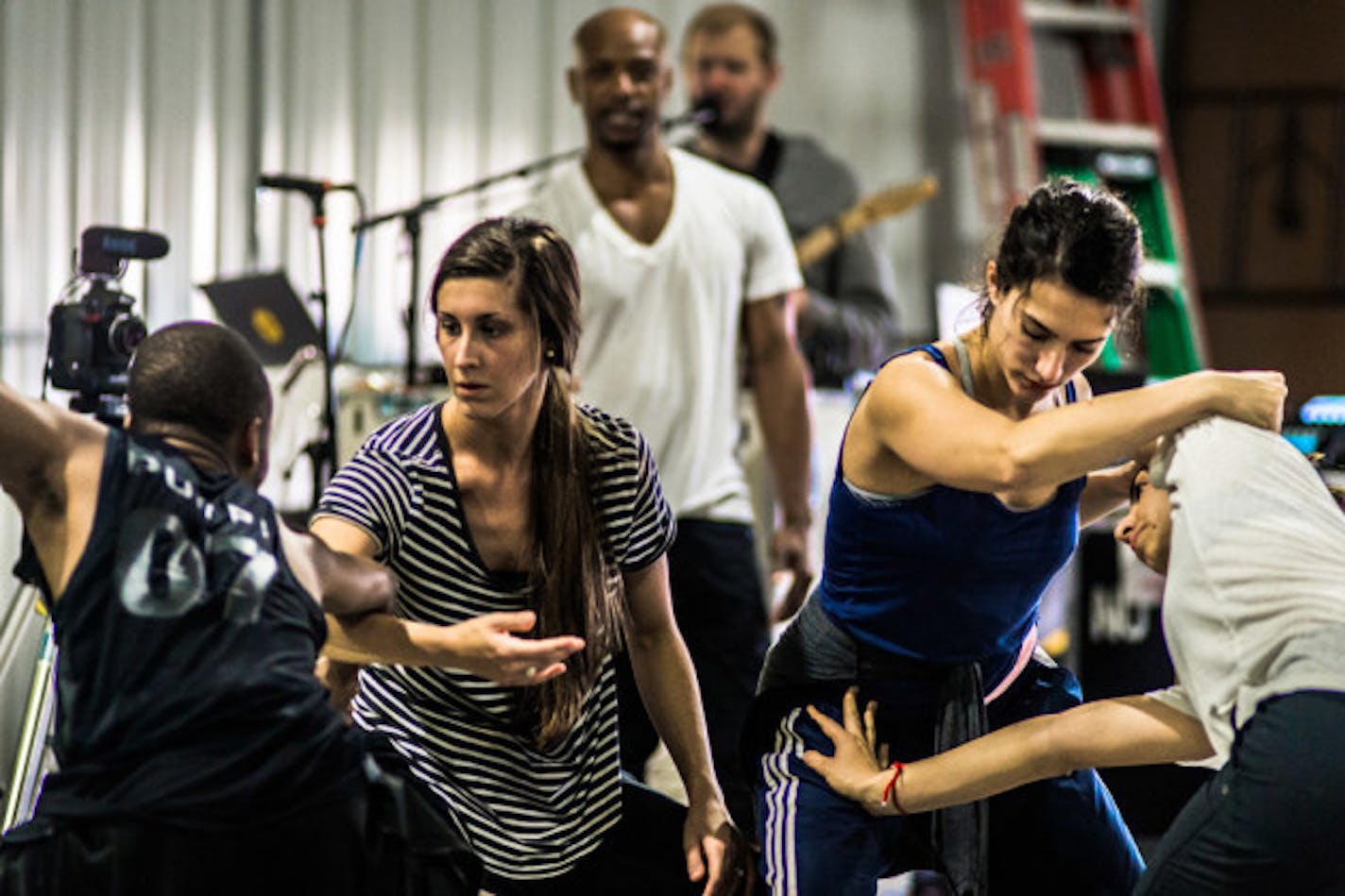 TU Dance members rehearsed with Bon Iver in 2018. / Photo by Peter Stratmoen