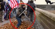 The U.S. Attorney’s Office in the District of Columbia says this circled person is Paul Orta Jr. of Blue Earth, Minn. Prosecutors accuse him of toss