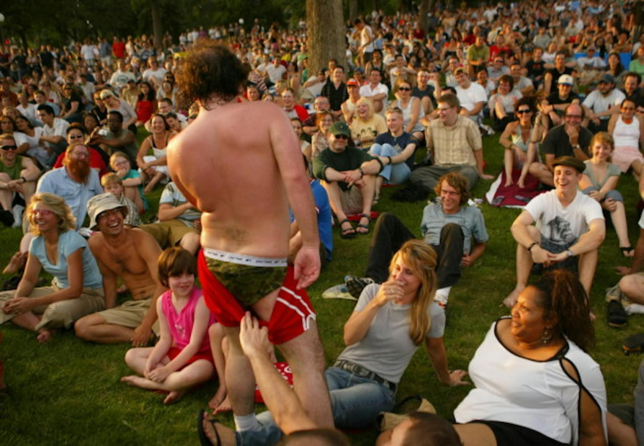 Har Mar Superstar beat the summer heat in a prior year of the Walker's Summer Music & Movies series. / Jeff Wheeler, Star Tribune