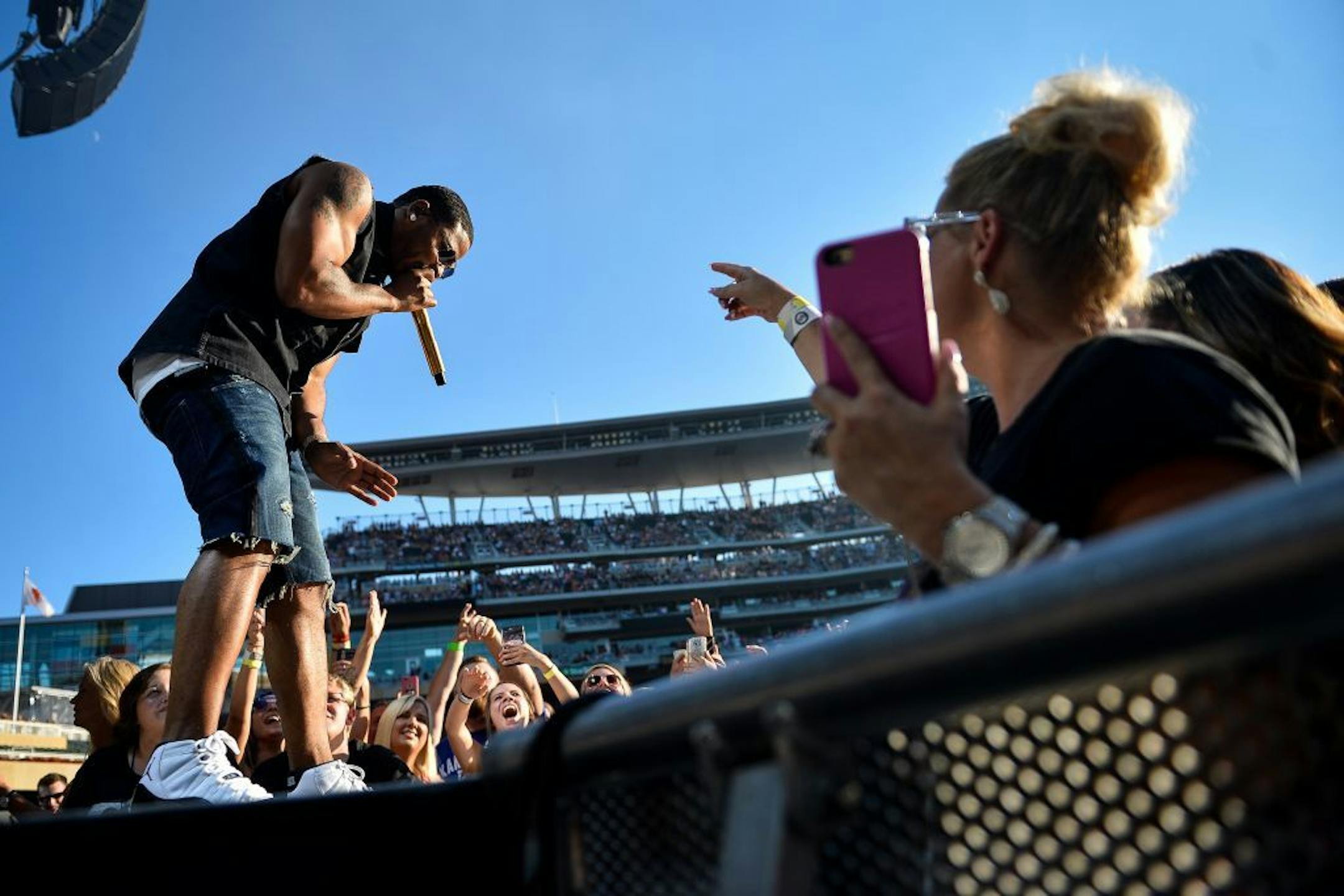 Nelly performed Saturday, July 29, 2017 at Target Field in Minneapolis, Minn.