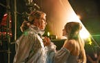 In this image released by Netflix, Will Ferrell, left, and Rachel McAdams appears in a scene from "Eurovision Song Contest: The Story of Fire Saga." (