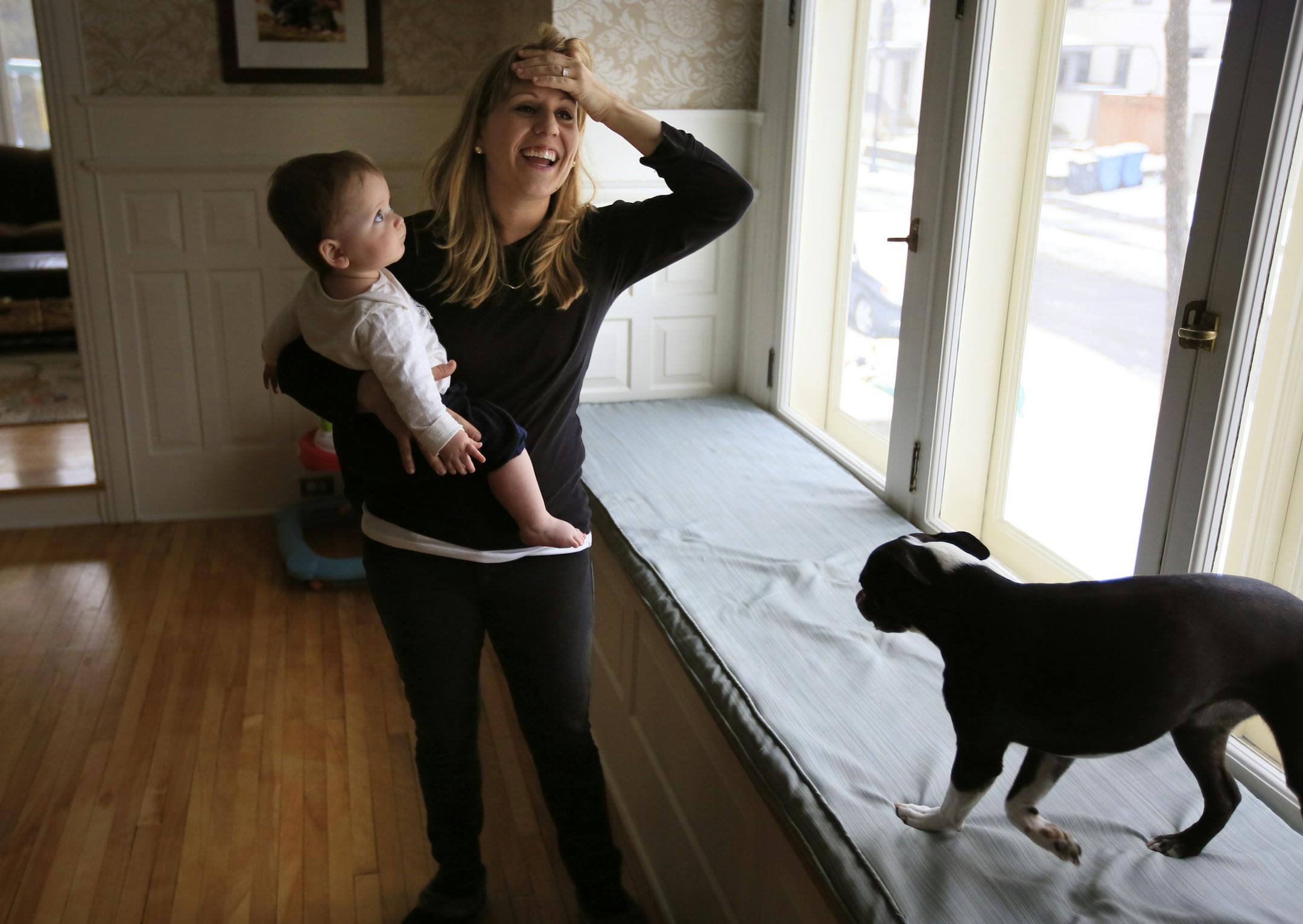 Emily Beugen struggled with postpartum depression after her first child Sarah was born. With no other options available, Beugen spent time in a psych ward that just compounded the issues she was facing. After searching and finding help to deal with her struggle Beugen’s second pregnancy went much better. Here, Emily with her 11-month-old son David at their home in Minneapolis. The first program of its kind in Minnesota to treat mothers struggling with postpartum depression will open on Ap