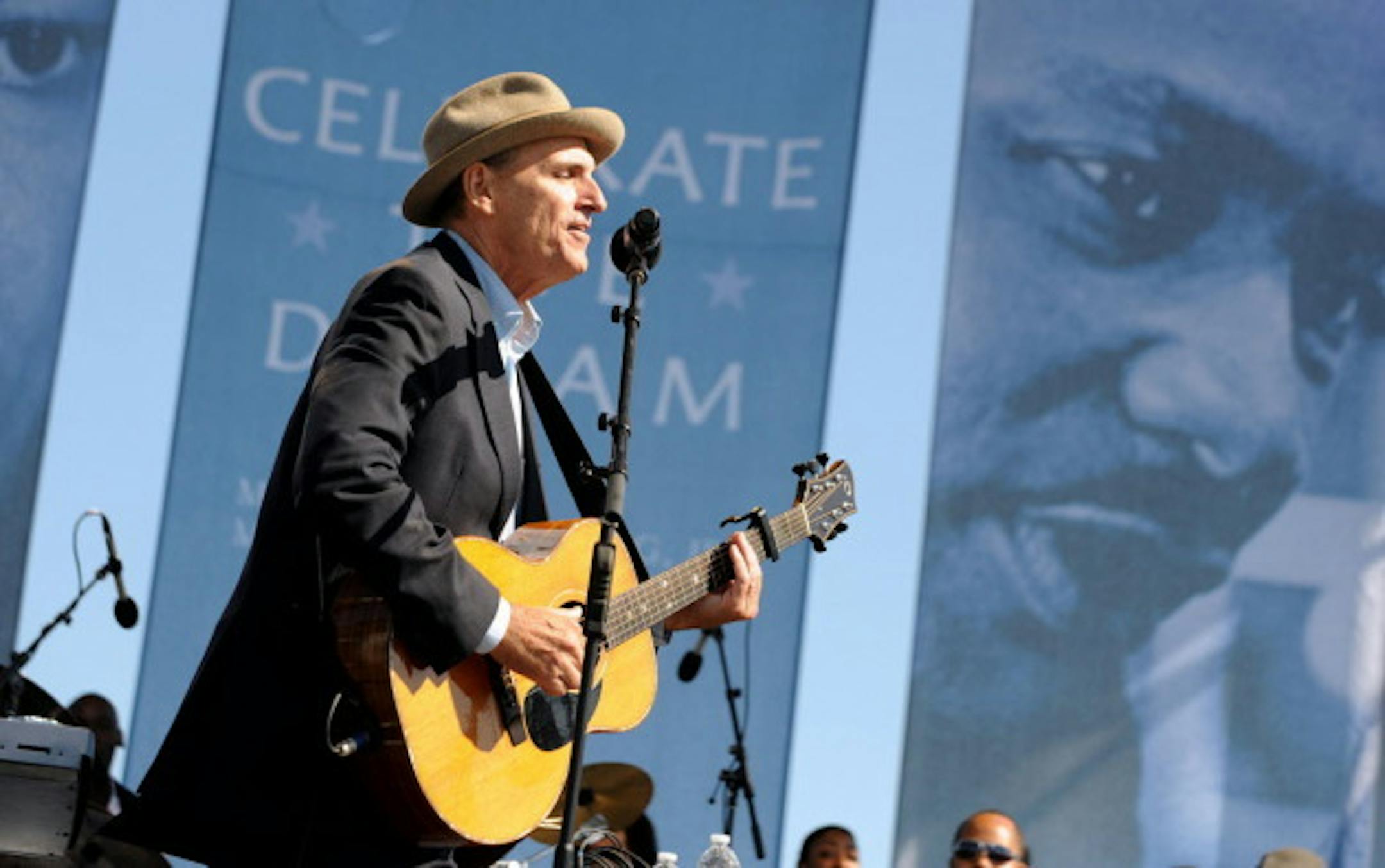 James Taylor performed at the 2011 dedication ceremony at the Martin Luther King Memorial in Washington, D.C. (Olivier Douliery/Abaca Press/MCT)