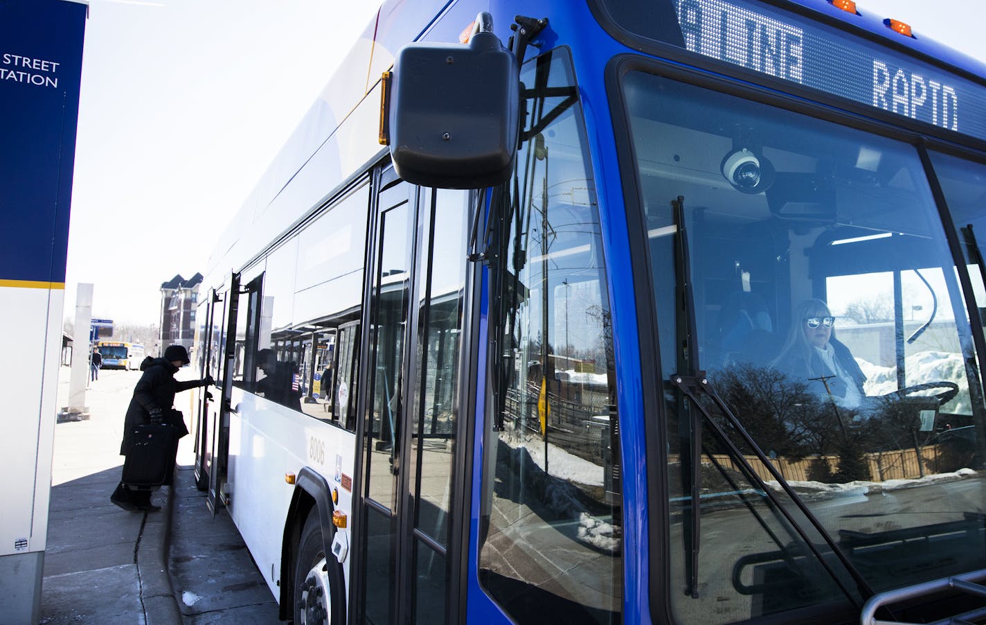 The A-line rapid bus line has cut running times by 25 percent compared to previous bus service on Snelling Avenue.