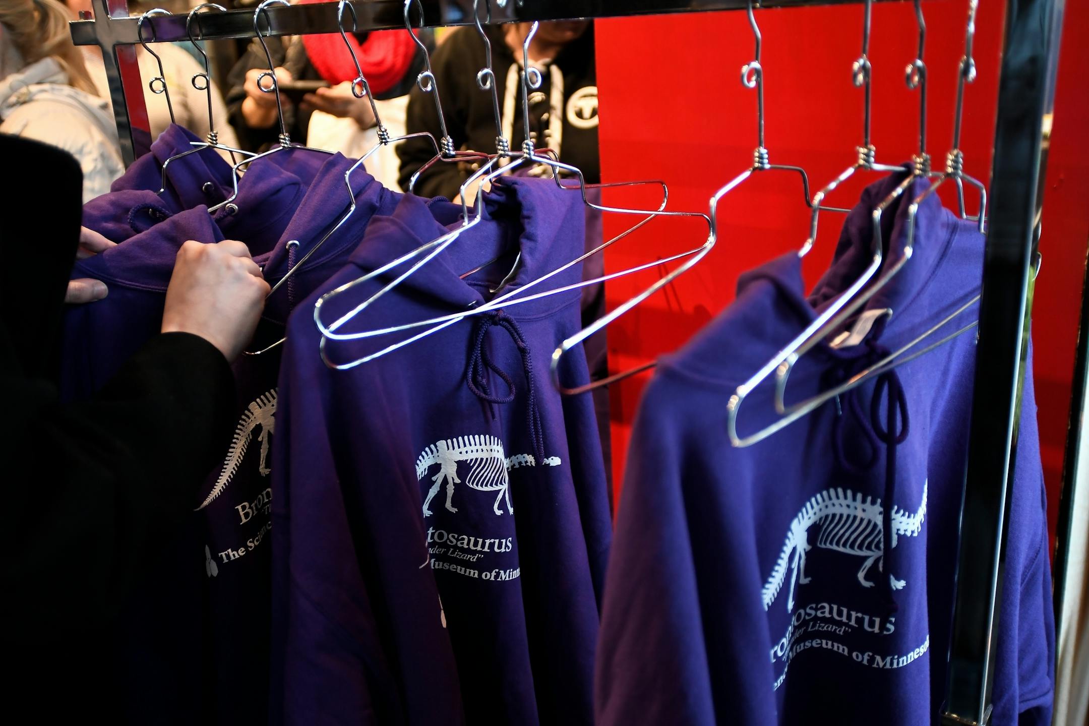 Stock began to run thin less than thirty minutes after opening of the Brontosaurus hoodie that made an appearance in the first episode of season two of Netflix hit Stranger Things.