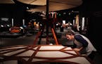 Fabricator Elena Lavorato sewed a replica of a set of wings designed by Leonardo da Vinci for the "Inventing Genius" exhibit at the Science Museum of 