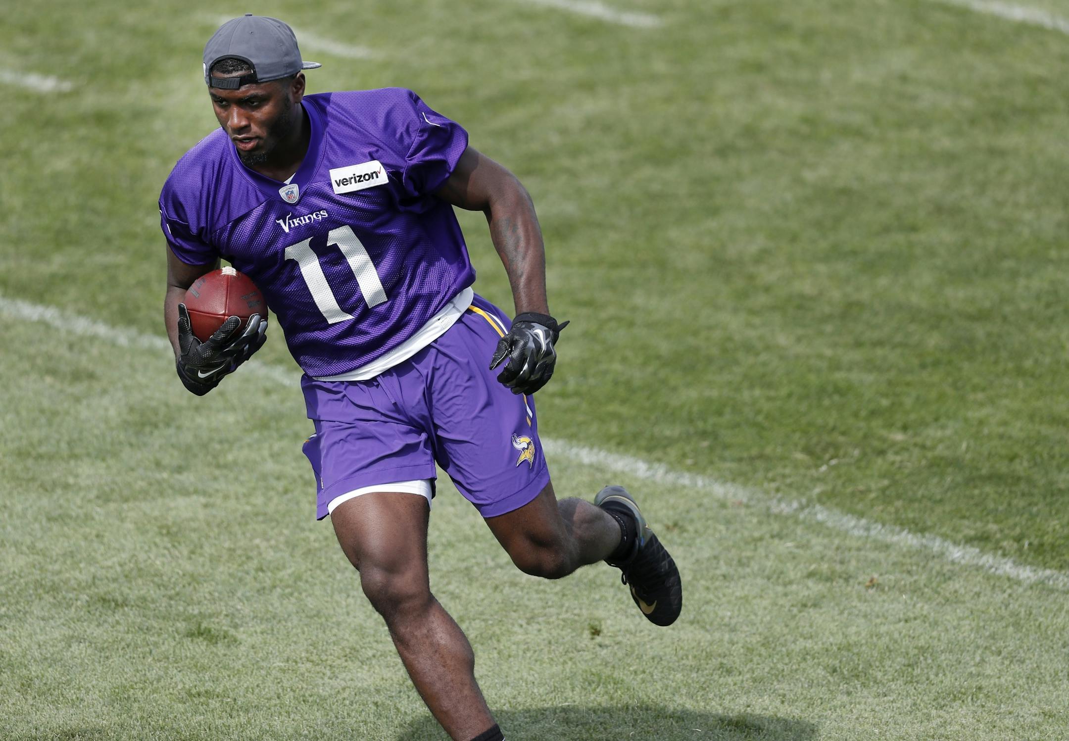Minnesota Vikings first round draft pick Laquon Treadwell (11).