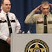 Hennepin County Sheriff Richard W. Stanek, left, and Major J.R. Storms spoke about the addition of a policy regarding religious head coverings for inm