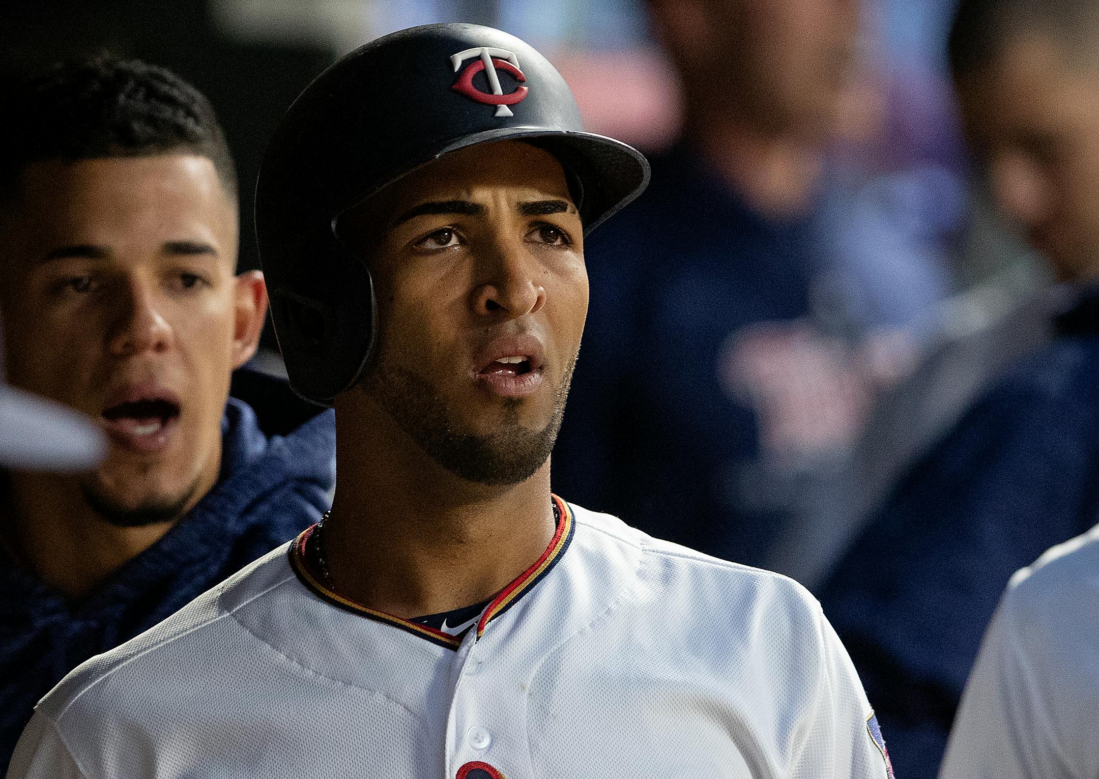 The Twins' patience with Eddie Rosario has paid off. ] CARLOS GONZALEZ � cgonzalez@startribune.com � June 19, 2018, Minneapolis, MN, Target Field, MLB, Minnesota Twins vs. Boston Red Sox