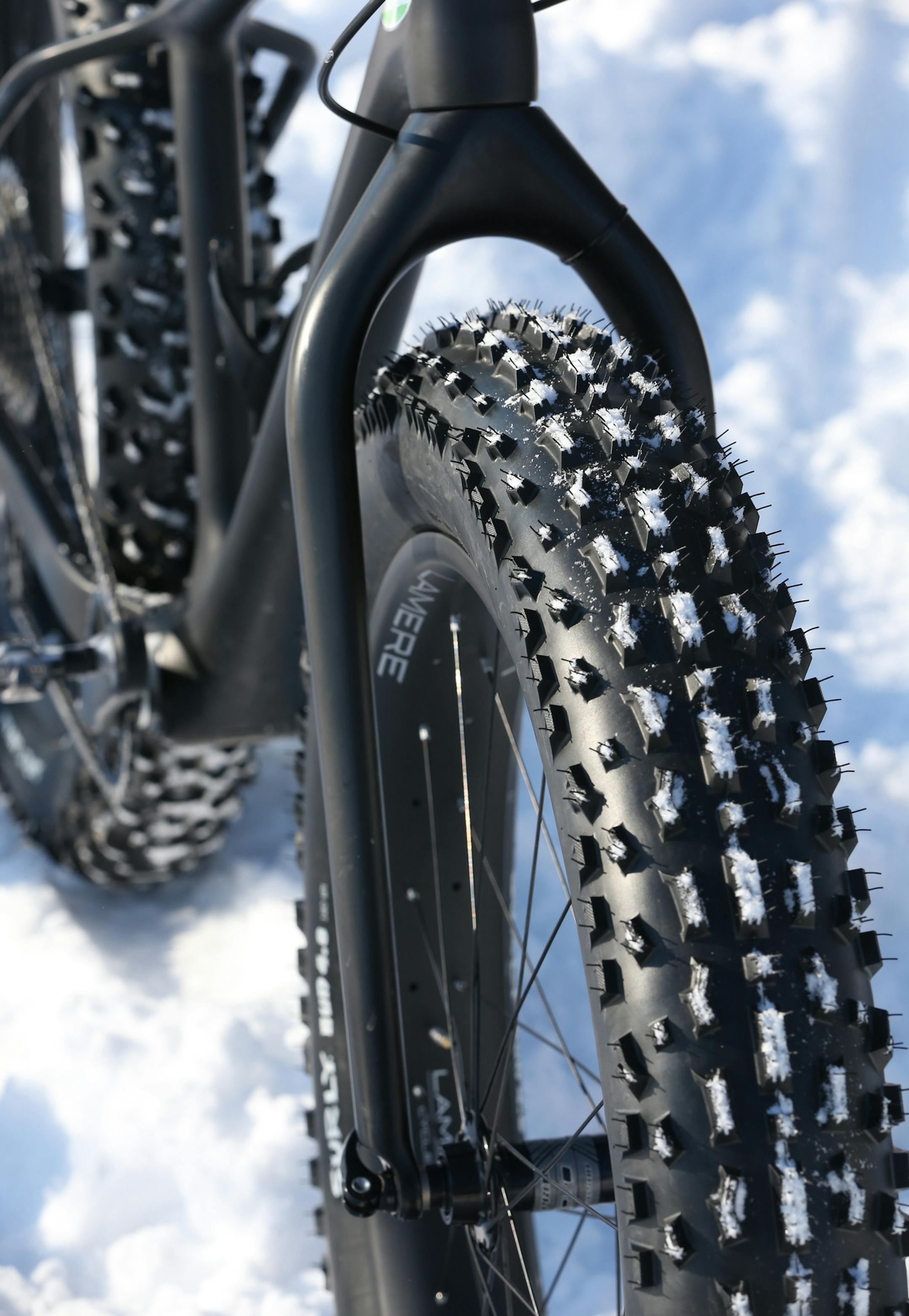 Buzzy LaMere rode his fat bike on the trails at the Murphy-Hanrehan Park Reserve.