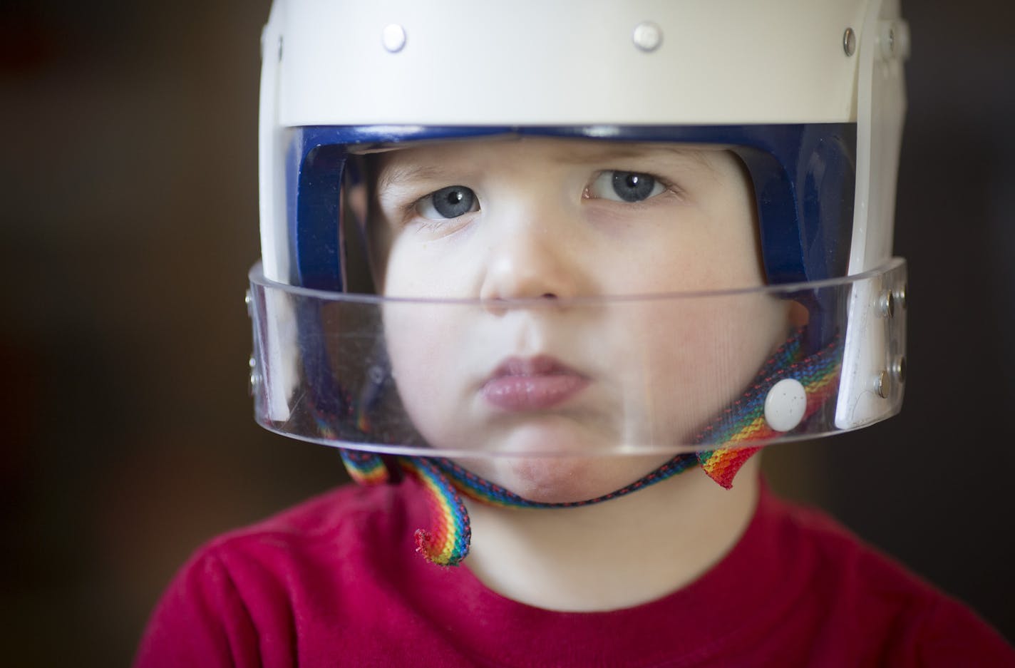 Wyatt Hauser photographed at home on Wednesday, February 3, 2016 in Woodbury, Minn. Six months ago is was unique for Wyatt to even make eye contact but his mother says she has seen drastic changes in her son after using medical marijuana for six month. He has gone from roughly 200 to 80 daily seizures, making regular eye contact, and is on no other pharmaceutical drugs. ] RENEE JONES SCHNEIDER &#x2022; reneejones@startribune.com