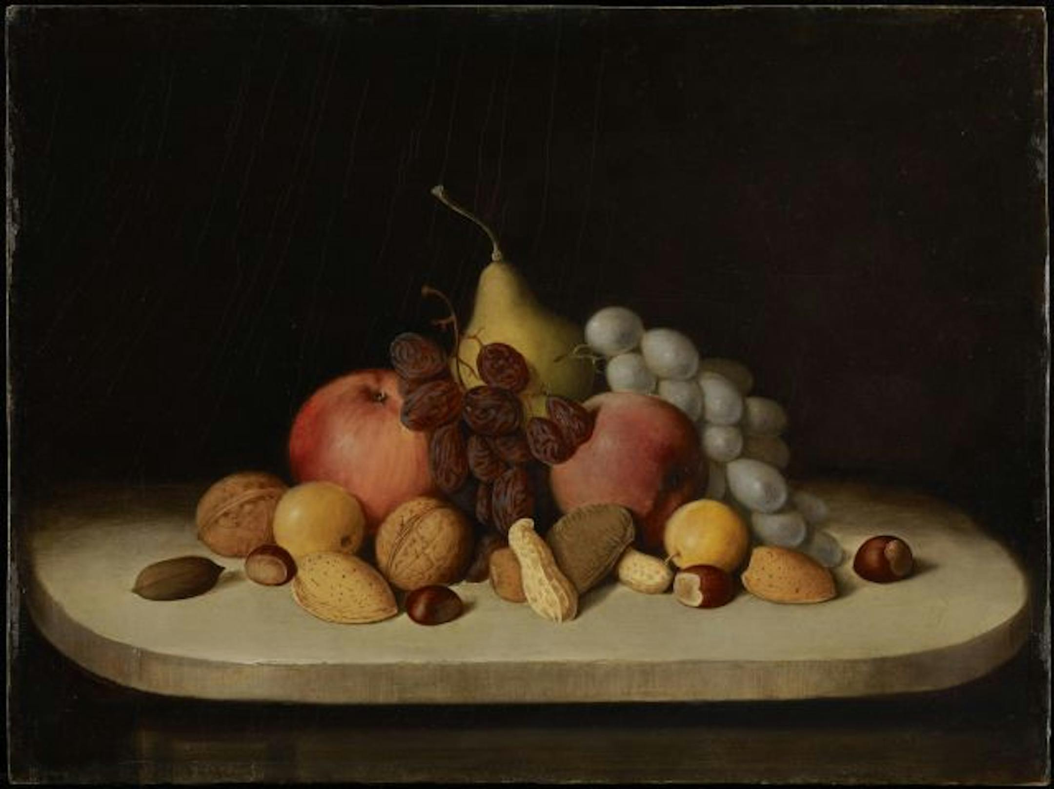 Robert Scott Duncanson "Still Life with Fruit and Nuts"