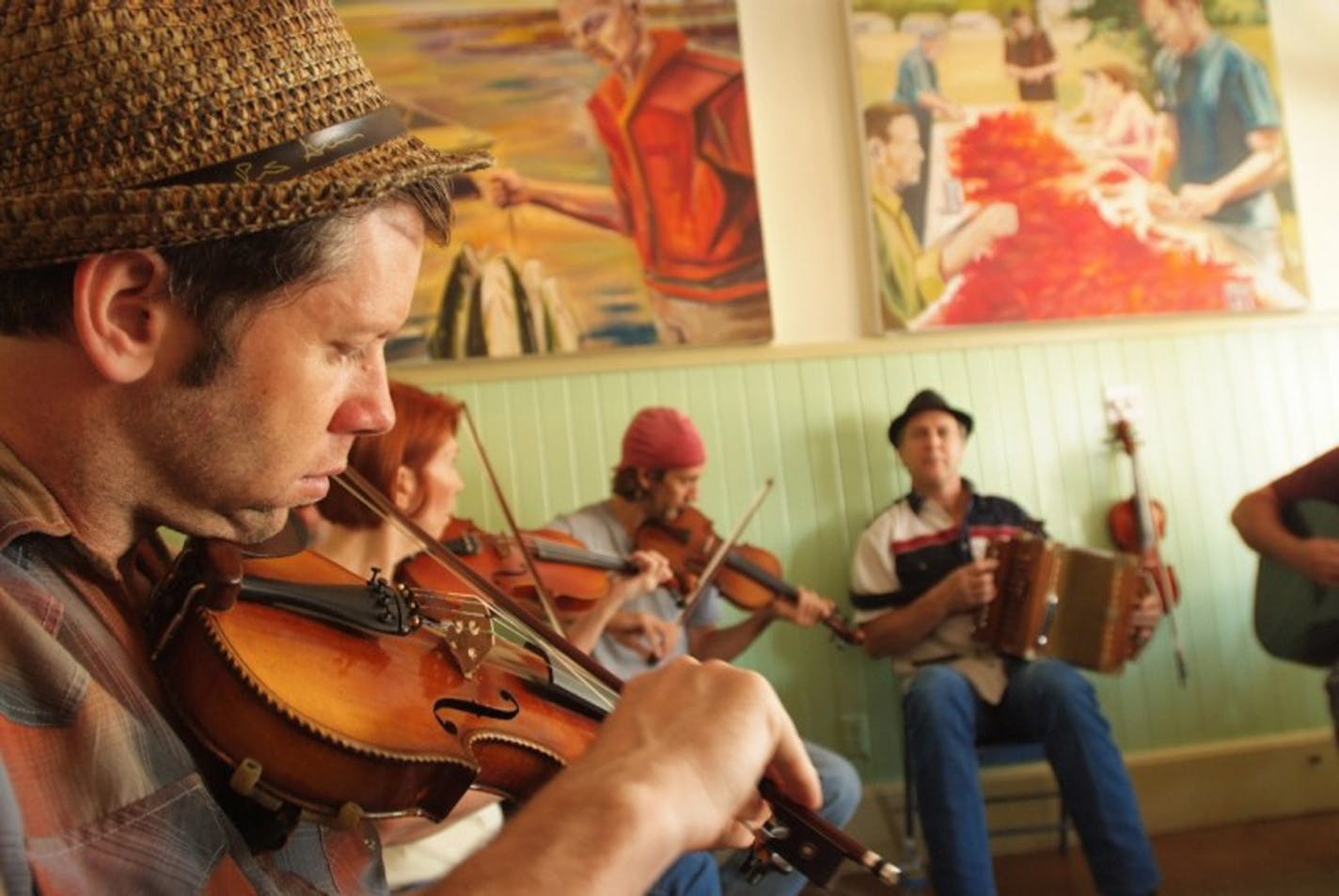 The zydeco breakfast at Cafe des Amis in Breaux Bridge is a lively meeting place for the entire community.