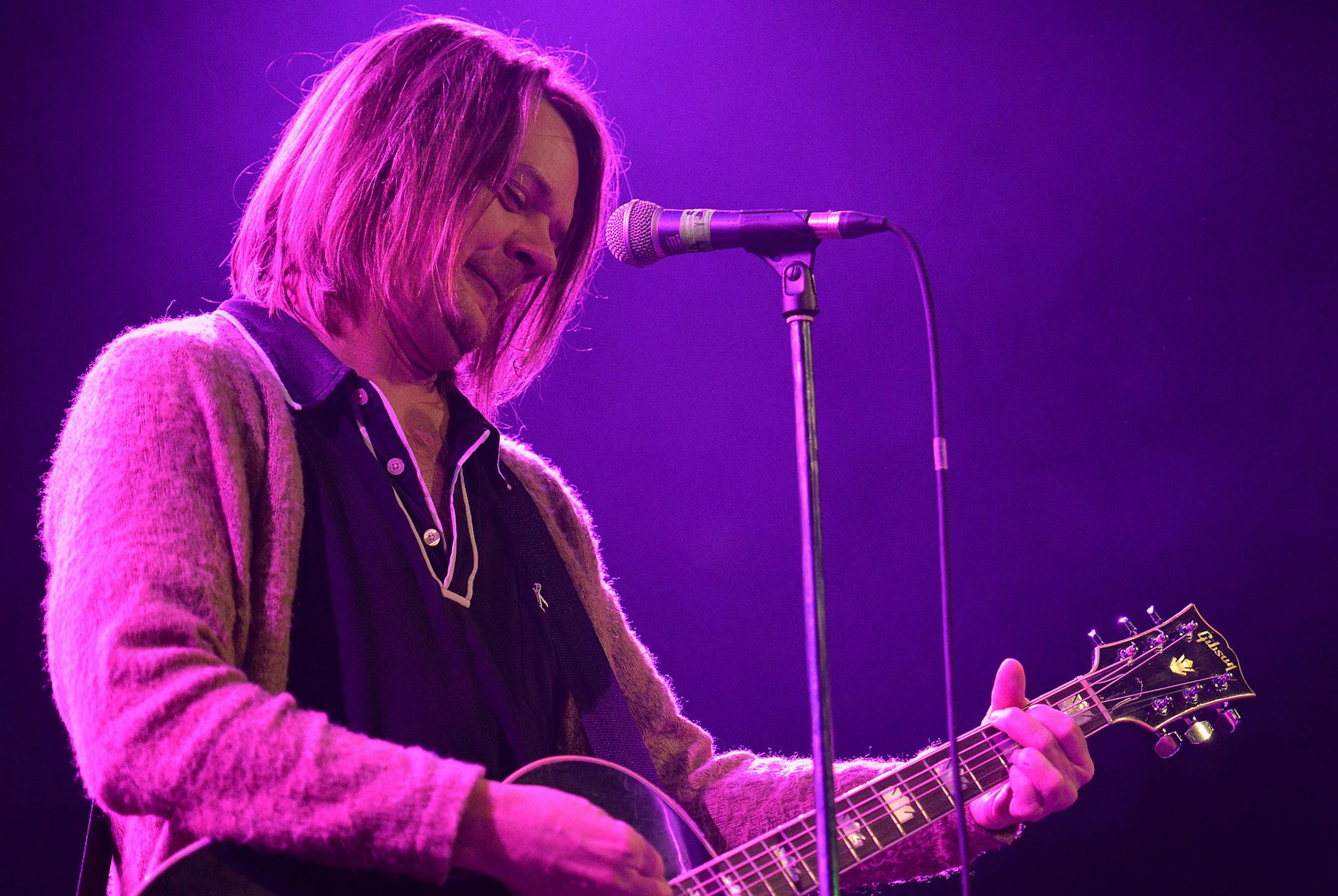 Soul Asylum's Dave Pirner makes a surprise, one-song performance Saturday night during the second half of the Current's eleventh birthday bash at First Avenue's main room. ] (SPECIAL TO THE STAR TRIBUNE/BRE McGEE) **Dave Pirner (Soul Asylum guitarist)