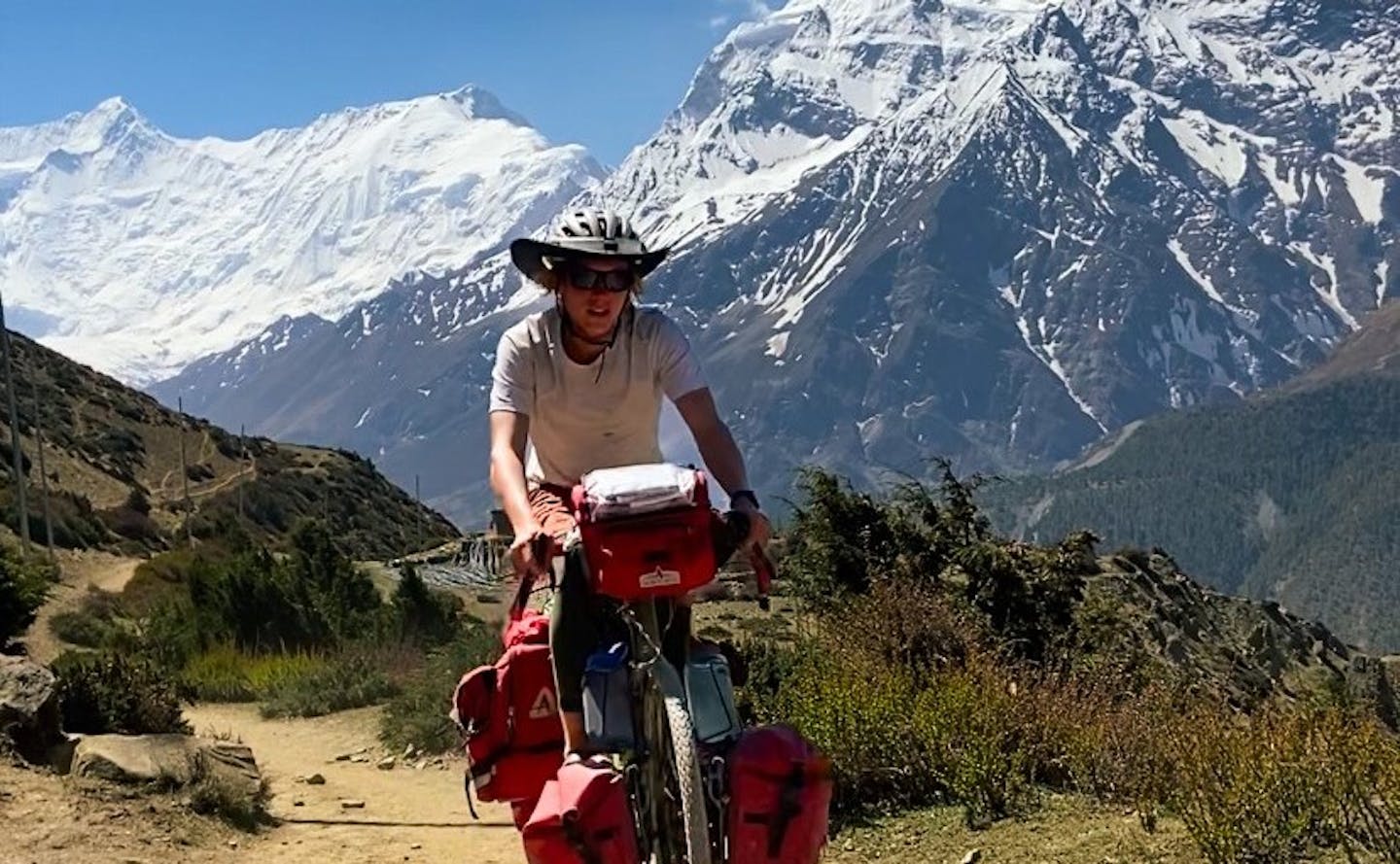 Adam Swanson’s 21,000-mile bicycle trip included the Himalayas.