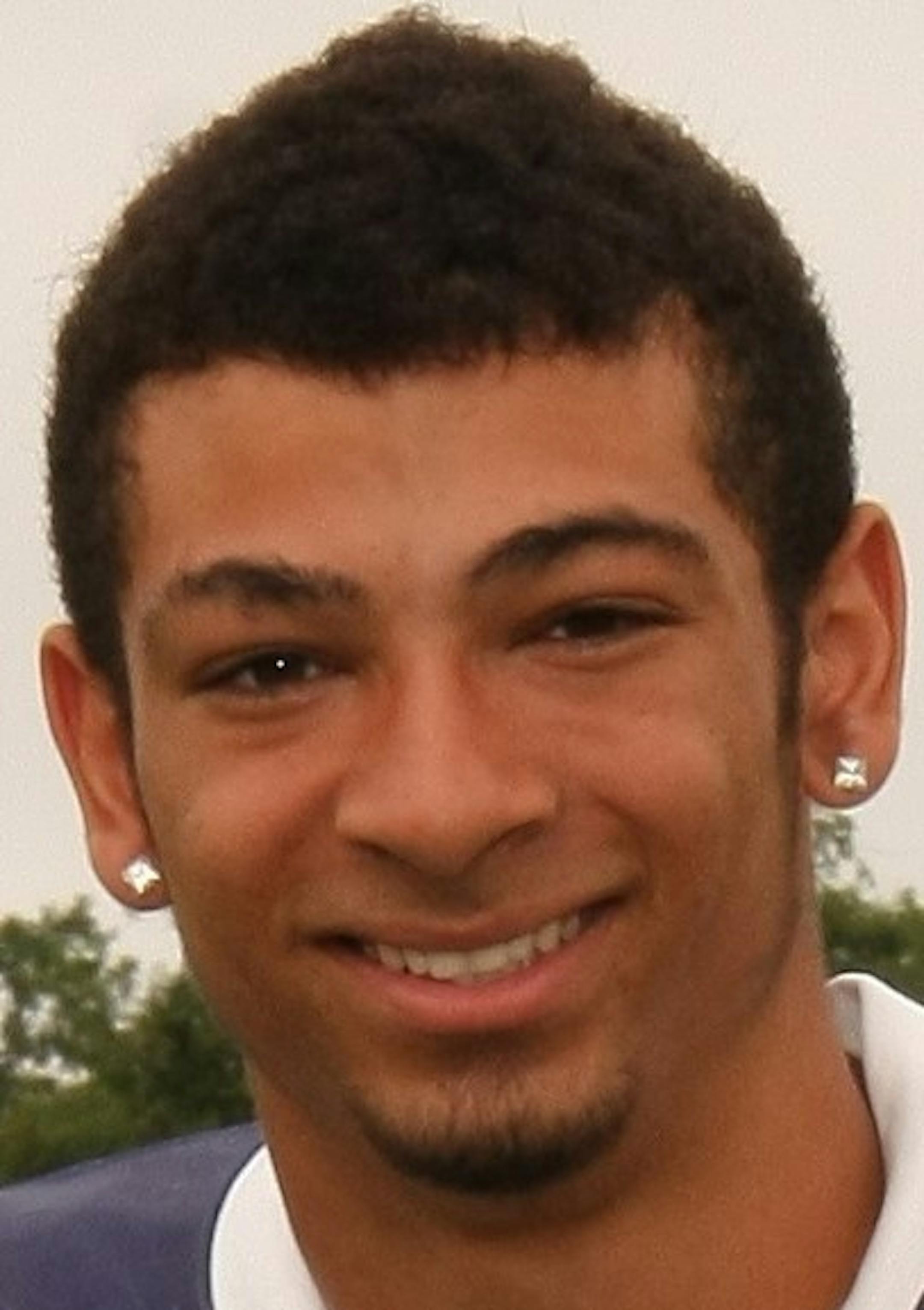 John Santiago, St. Francis football/track, sr., 2014-15 ORG XMIT: MIN1410061138211575