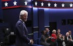Bill Clinton at the start of the second presidential debate at Washington University in St. Louis, Oct, 9, 2016. (Stephen Crowley/The New York Times) 