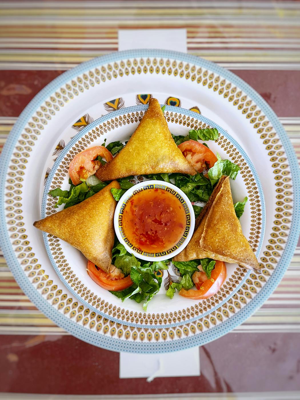 Selam’s sambusas are as attention-grabbing as its traditional platters.