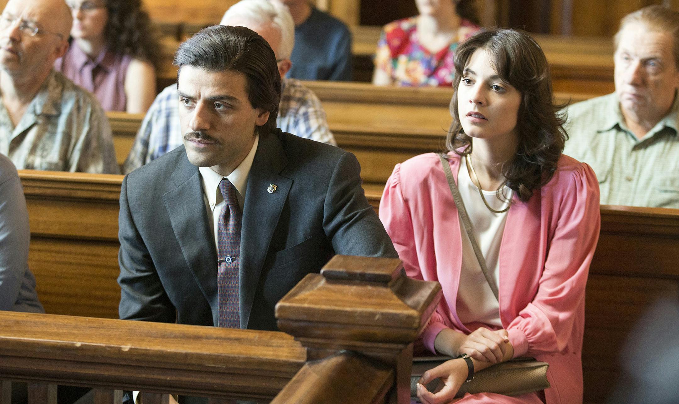 Paul Schiraldi/ HBO Oscar Isaac and Carla Quevedo in "Show Me a Hero."