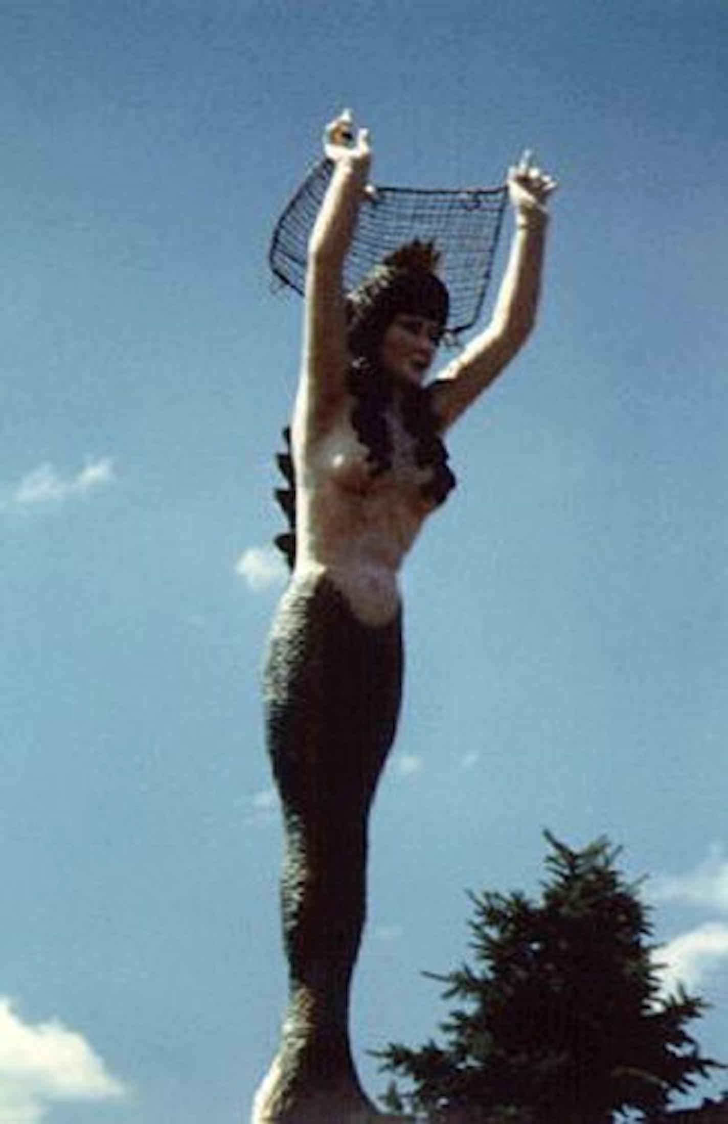 Mermaid statue in Mounds View.