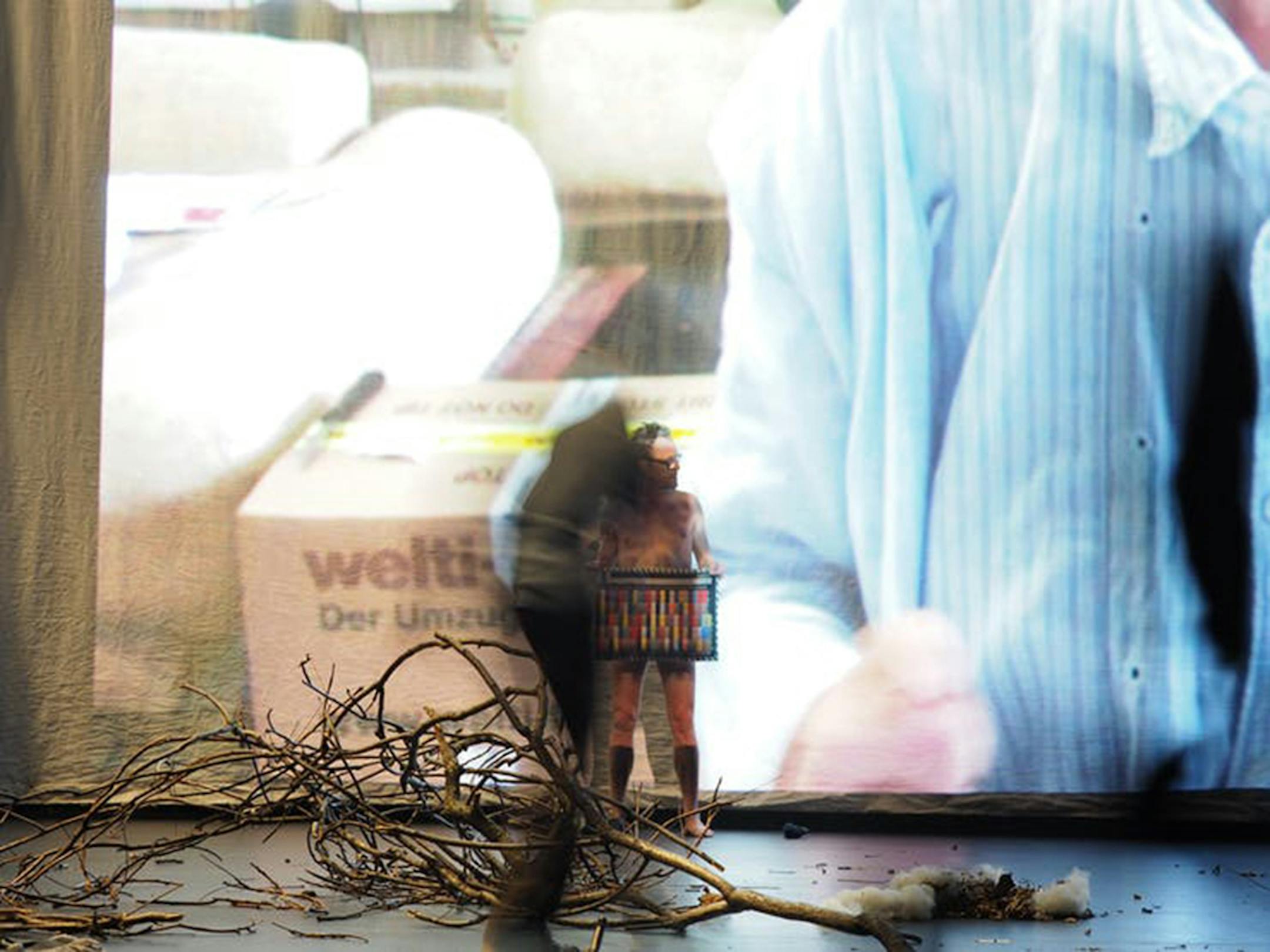 "They Are Waiting For You," Laure Prouvost, Sam Belinfante, and Pierre Droulers. Production still, 2017. Photo Mick Bello, EMPAC