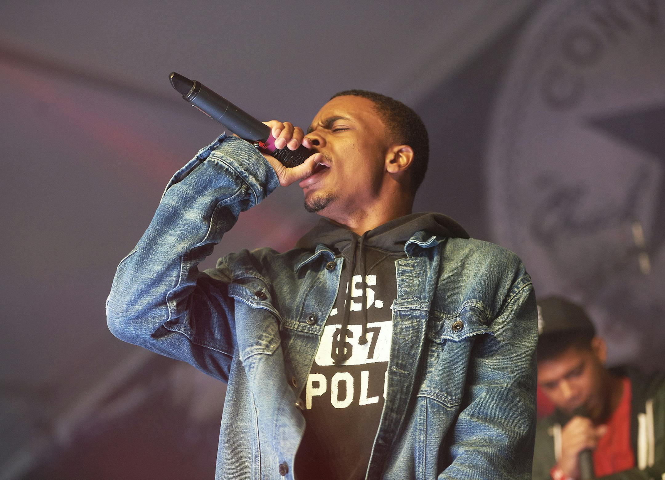Vince Staples performed at the Fader Fort.