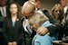 Patty Wetterling was consoled by son Trevor during a news conference after Danny Heinrich admitted killing her son Jacob. Trevor was with Jacob on the