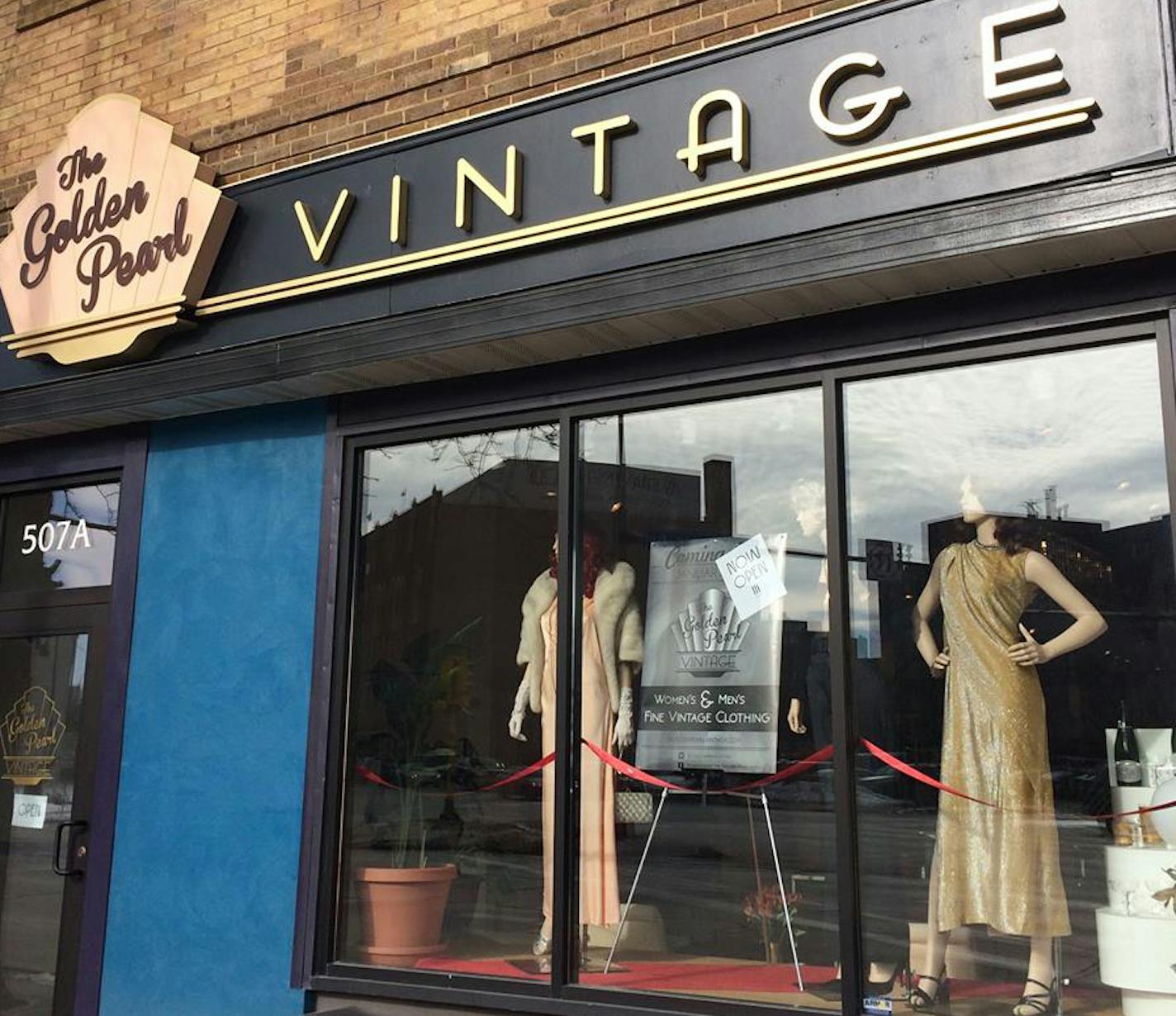 The exterior of new boutique The Golden Pearl Vintage in Northeast Minneapolis. Provided photo. ORG XMIT: Wv25amSyW7EKIQBLGPPV