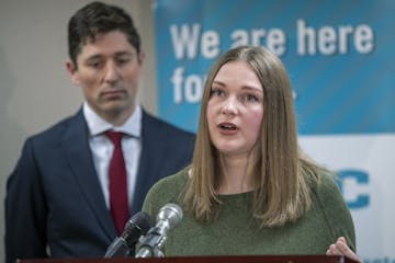 Rape victim Abby Honold joined Minneapolis Mayor Jacob Frey, Police Chief Medaria Arradondo and others to roll out the Minneapolis Police Department's