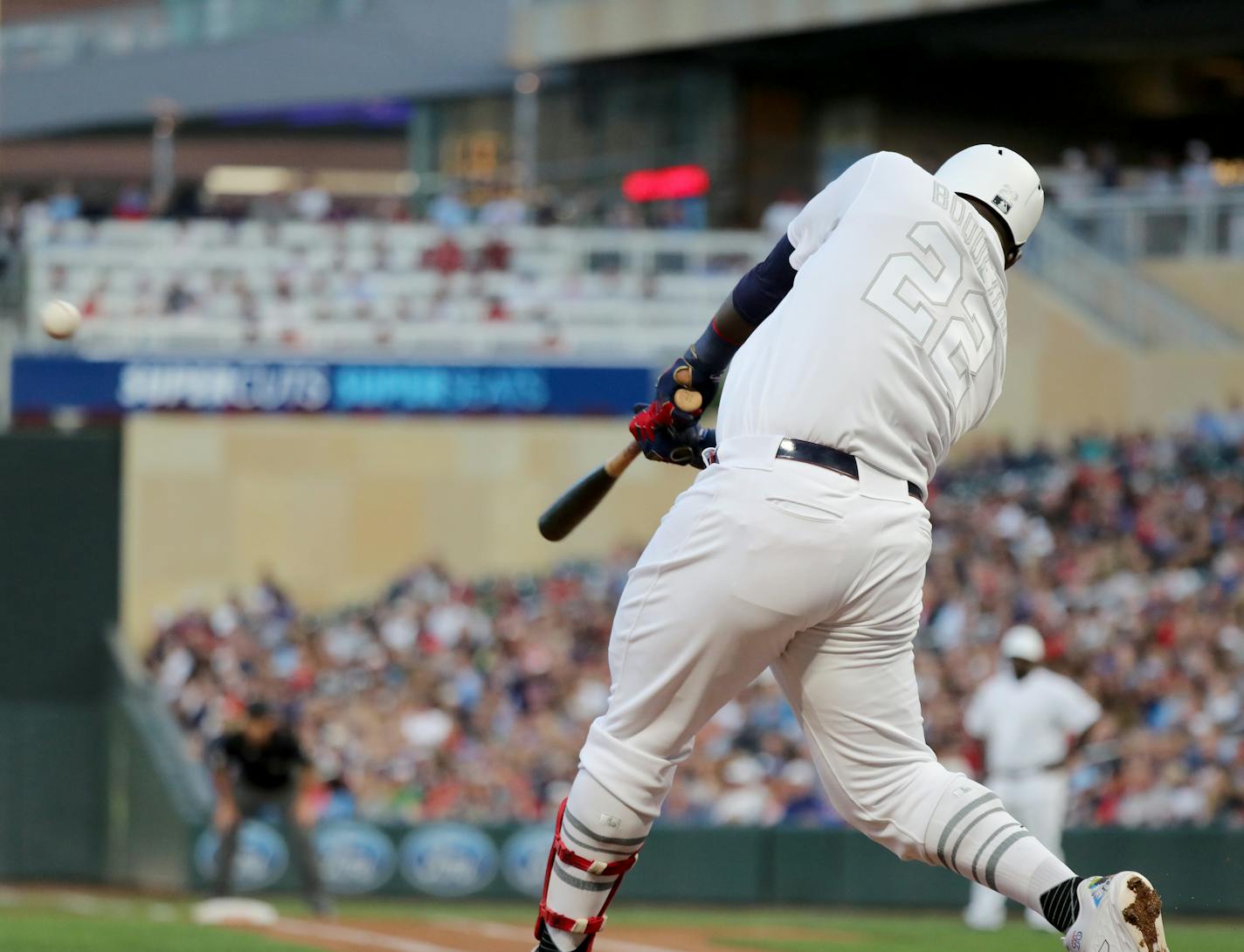 Twins third baseman Miguel Sano hit a solo home run on Friday, opening night of Players Weekend.