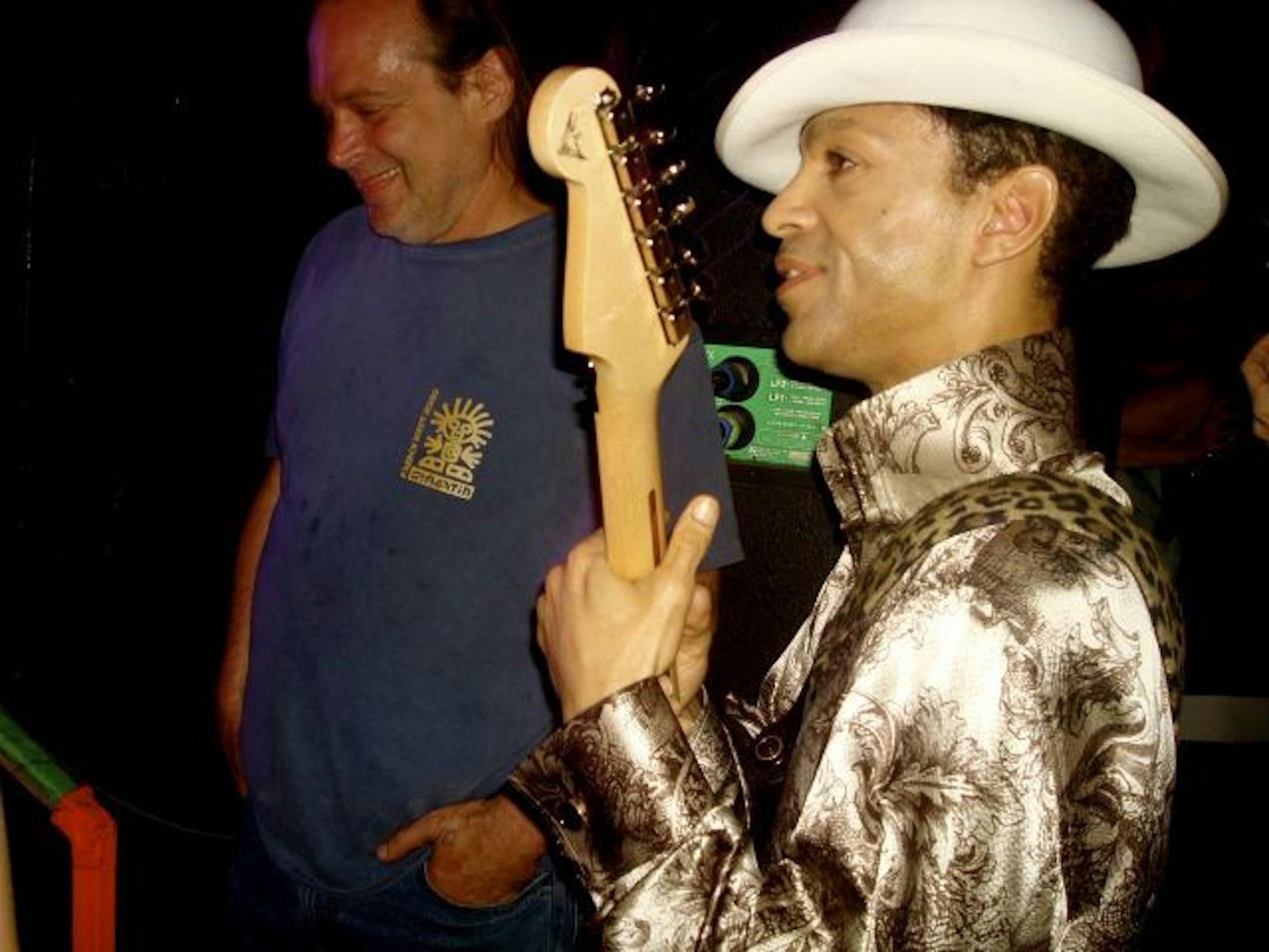 Prince backstage at Gayngs concert May 14 at First Avenue.