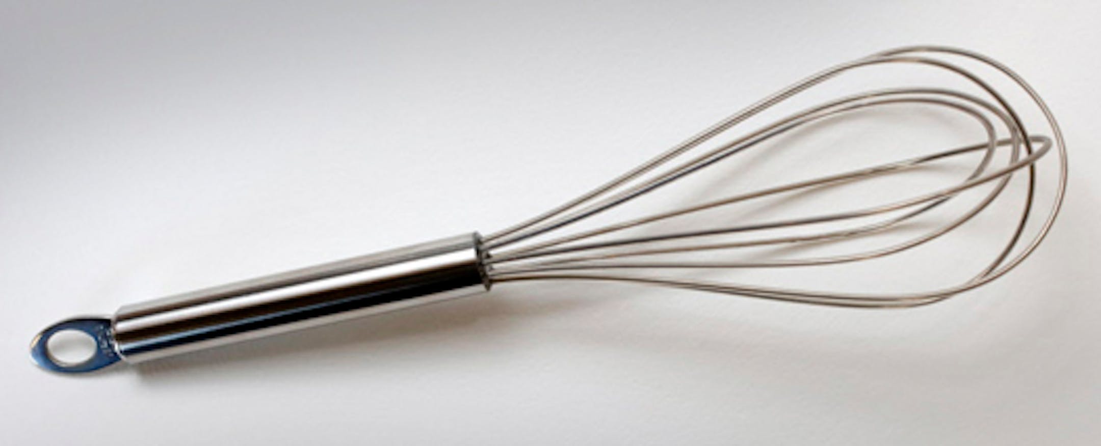 A whisk is great for thoroughly mixing by hand, and doubles as a sifter when fluffing and combining dry ingredients.