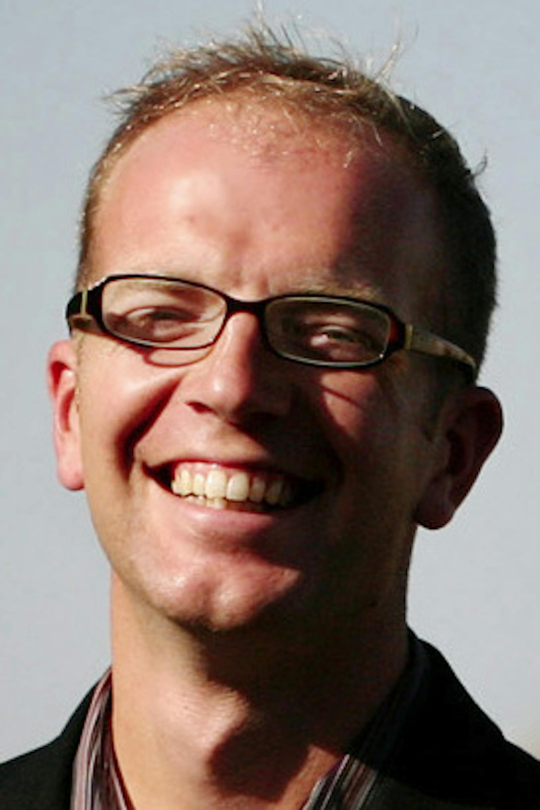 City of Shakopee mayoral candidate Brad Tabke photographed on Lewis Street in downtown Shakopee October 5, 2011. (Courtney Perry/Special to the Star Tribune) ORG XMIT: MIN2012122715294132