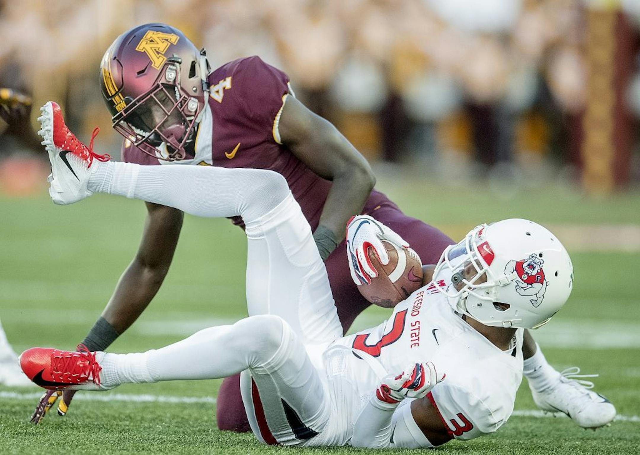 Minnesota's defensive back Terell Smith