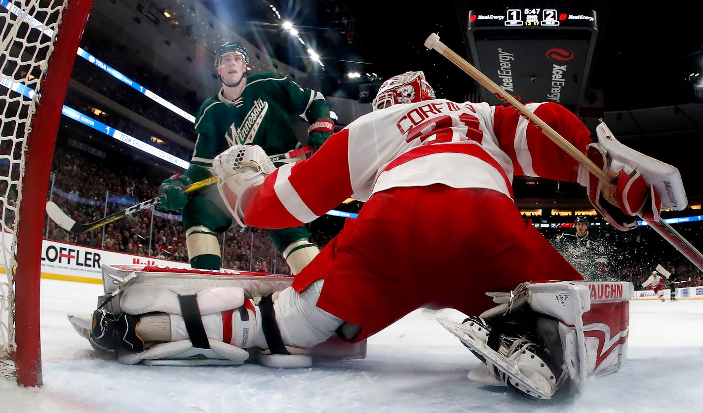 The Wild have been experimenting with Charlie Coyle, left, playing him at both right wing and center.