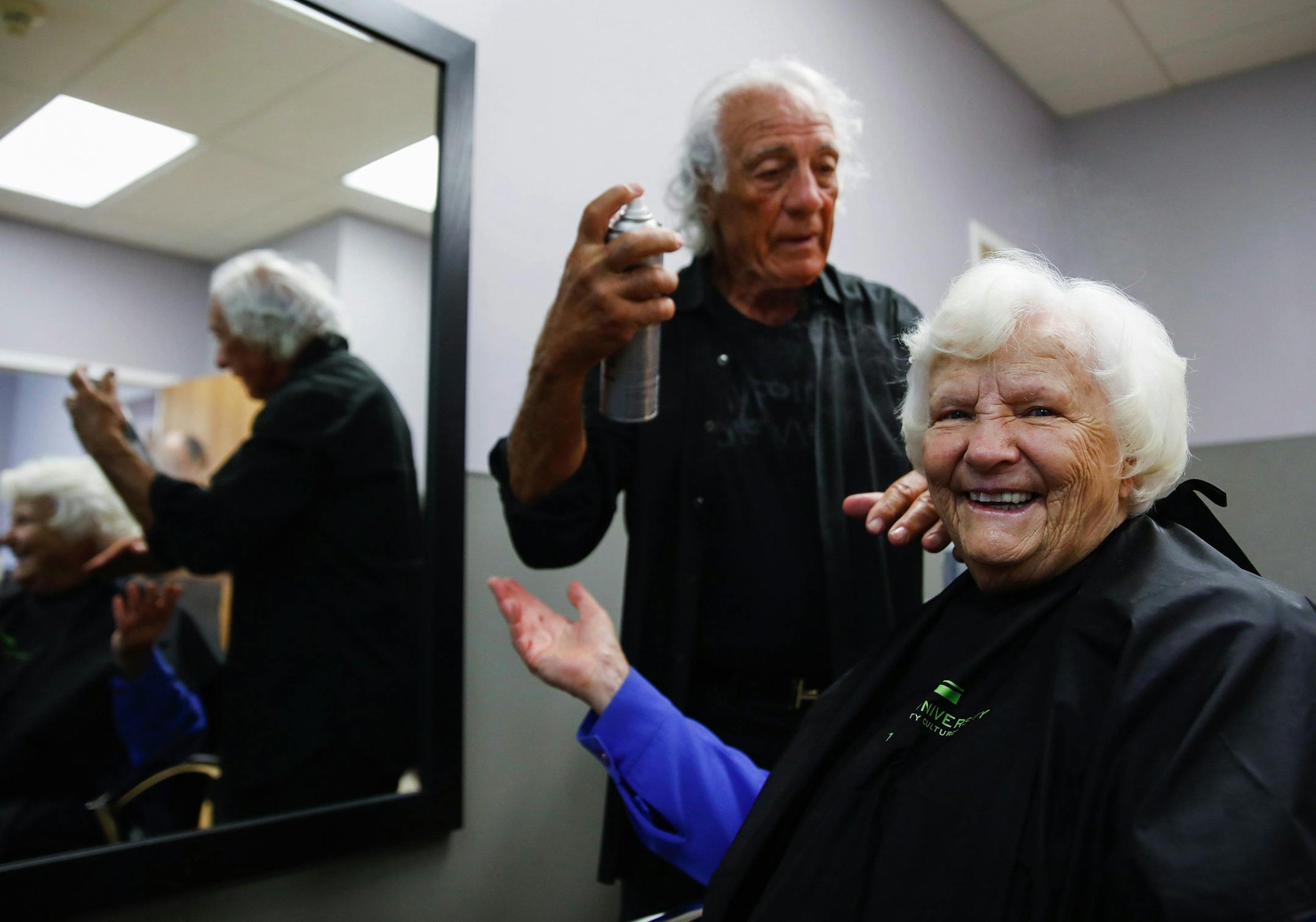 Sister Rosemary Connelly and salon owner Mario Tricoci teamed up to open a hair salon for children and adults with disabilities.