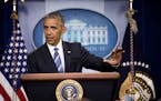 President Barack Obama makes a statement at the White House briefing room in Washington, June 23, 2016. The Supreme Court on Thursday announced that i