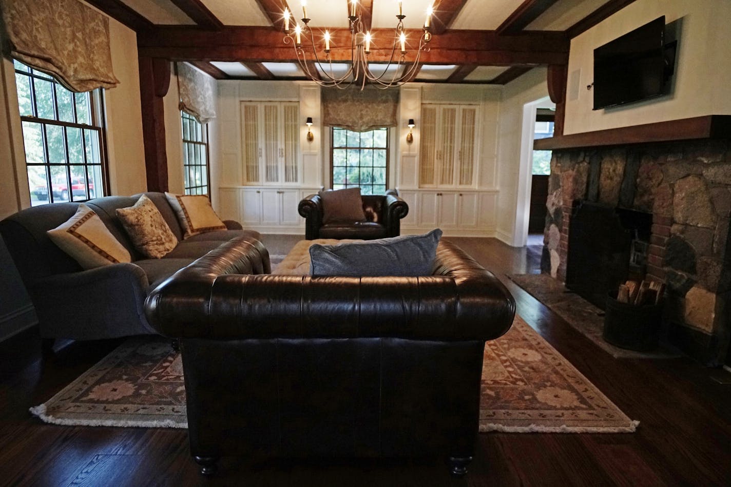 The living room after the recent makeover.