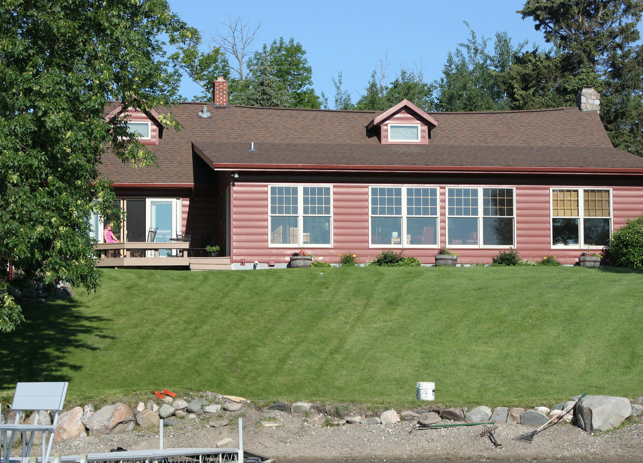 Baumann family cabin was formerly a resort.
