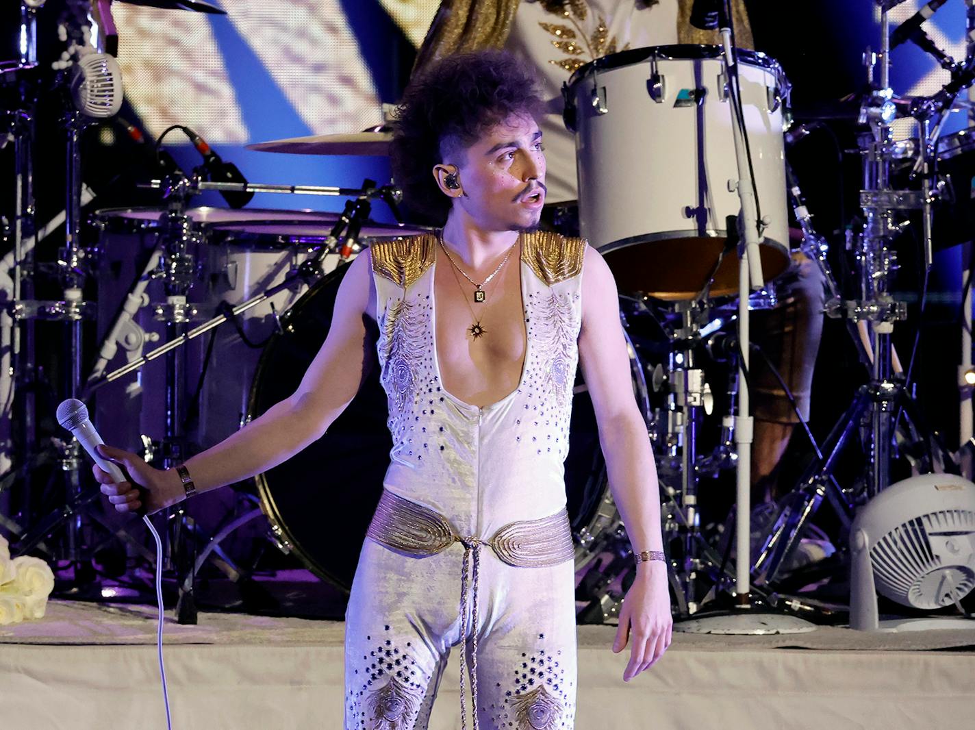 Josh Kiszka of Greta Van Fleet performs onstage at Microsoft Theater on Dec. 16, 2022, in Los Angeles. (Kevin Winter/Getty Images/TNS) ORG XMIT: 82684163W