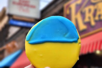 The Stand With Ukraine cookie at Kramarczuk’s.