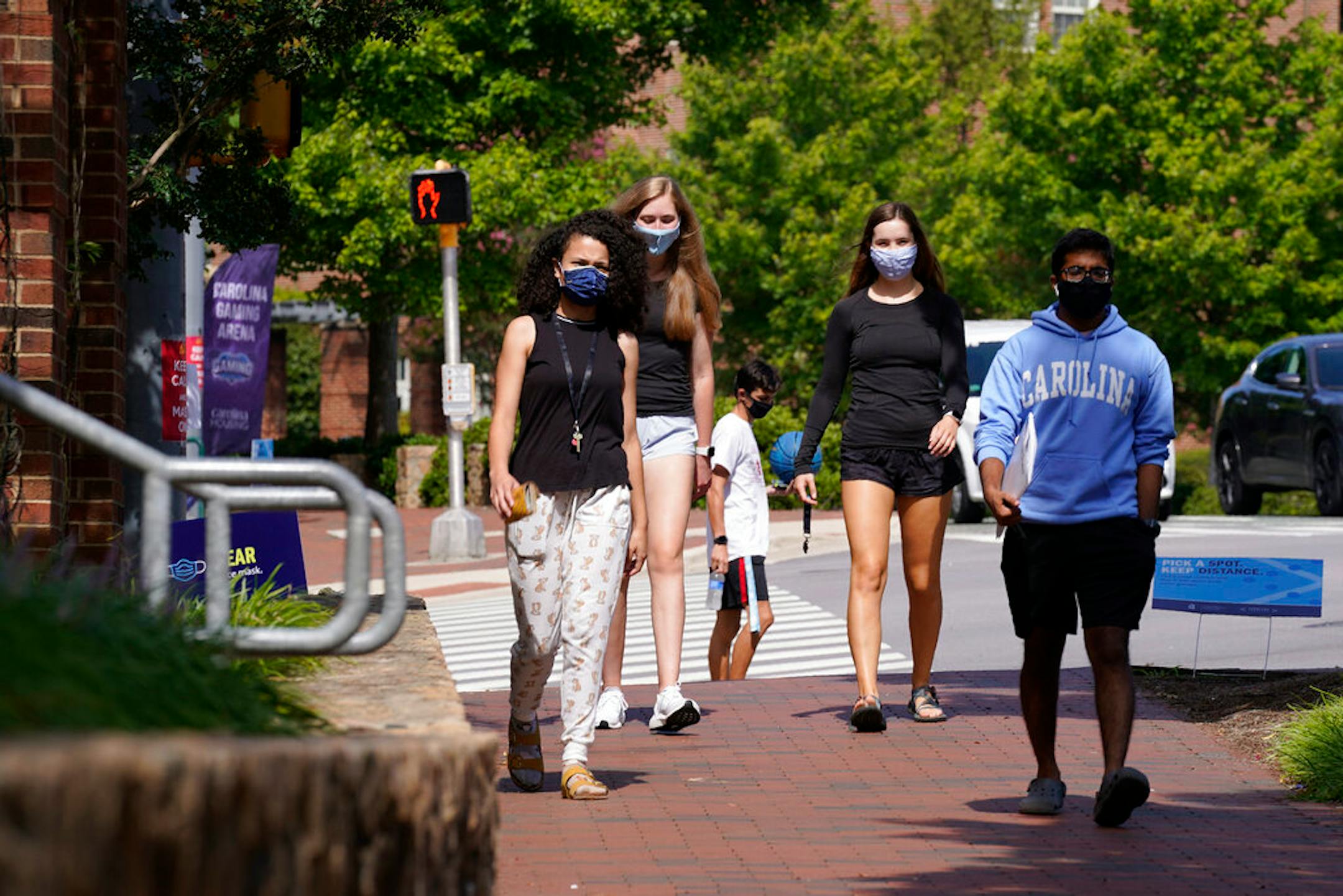 Students at the University of North Carolina in Chapel Hill, N.C.