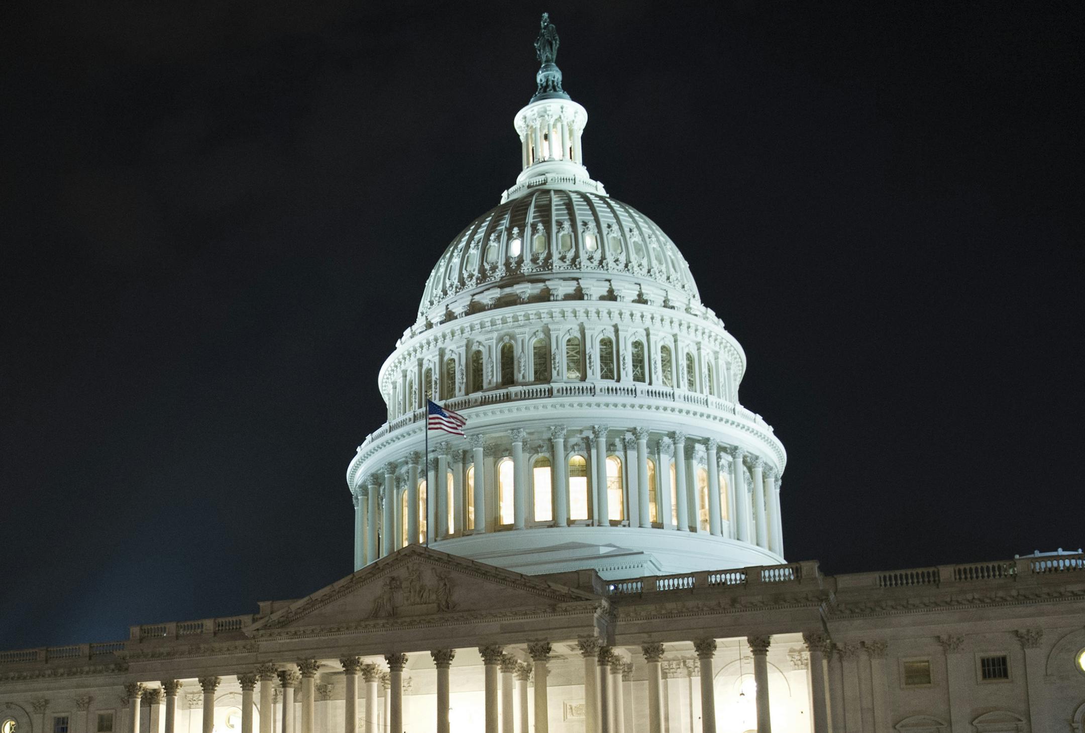 The Capitol stays open as the Republican majority in Congress remains stymied by their inability to fulfill their political promise to repeal and replace "Obamacare", because of opposition and wavering within the GOP ranks, on Capitol Hill in Washington, Thursday, July 27, 2017. (AP Photo/Cliff Owen)