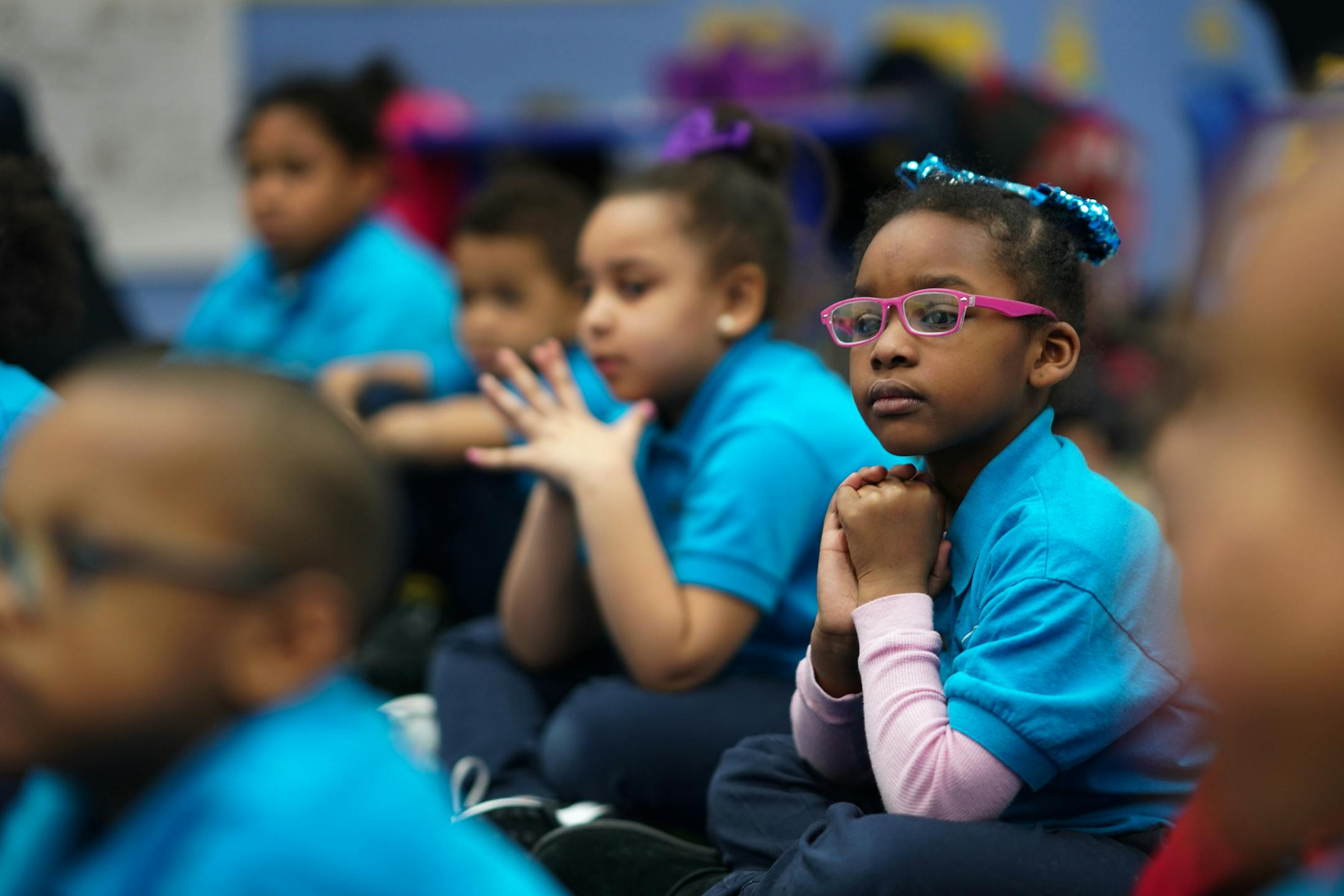 Students at KIPP STAR Harlem College Prep charter school in 2019. KIPP runs more than 250 schools. () — ONLY FOR USE WITH ARTICLE SLUGGED — BC-OPED-EWING-CHARTER-SCHOOLS-ART-NYTSF — OTHER USE PROHIBITED.